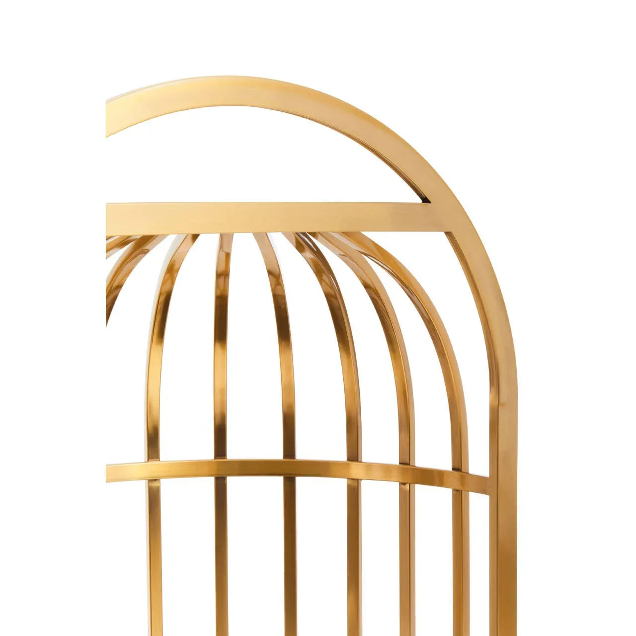 Luxe Gold Cage Chair
