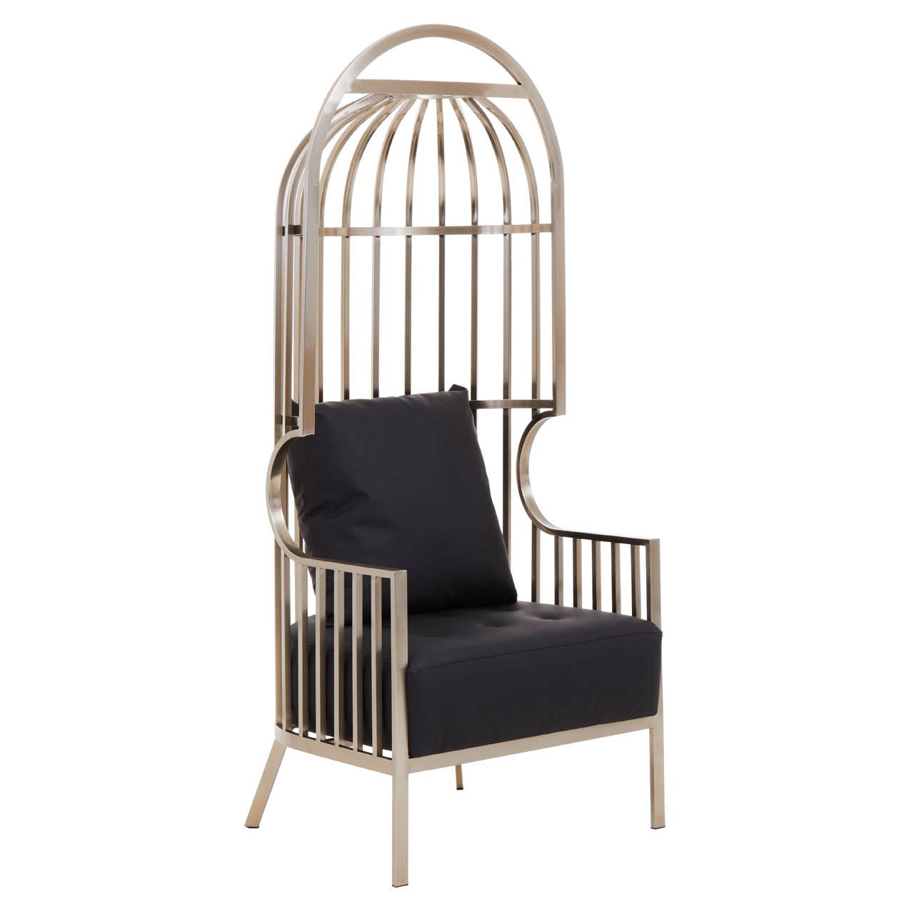 Glamour Silver Cage Chair