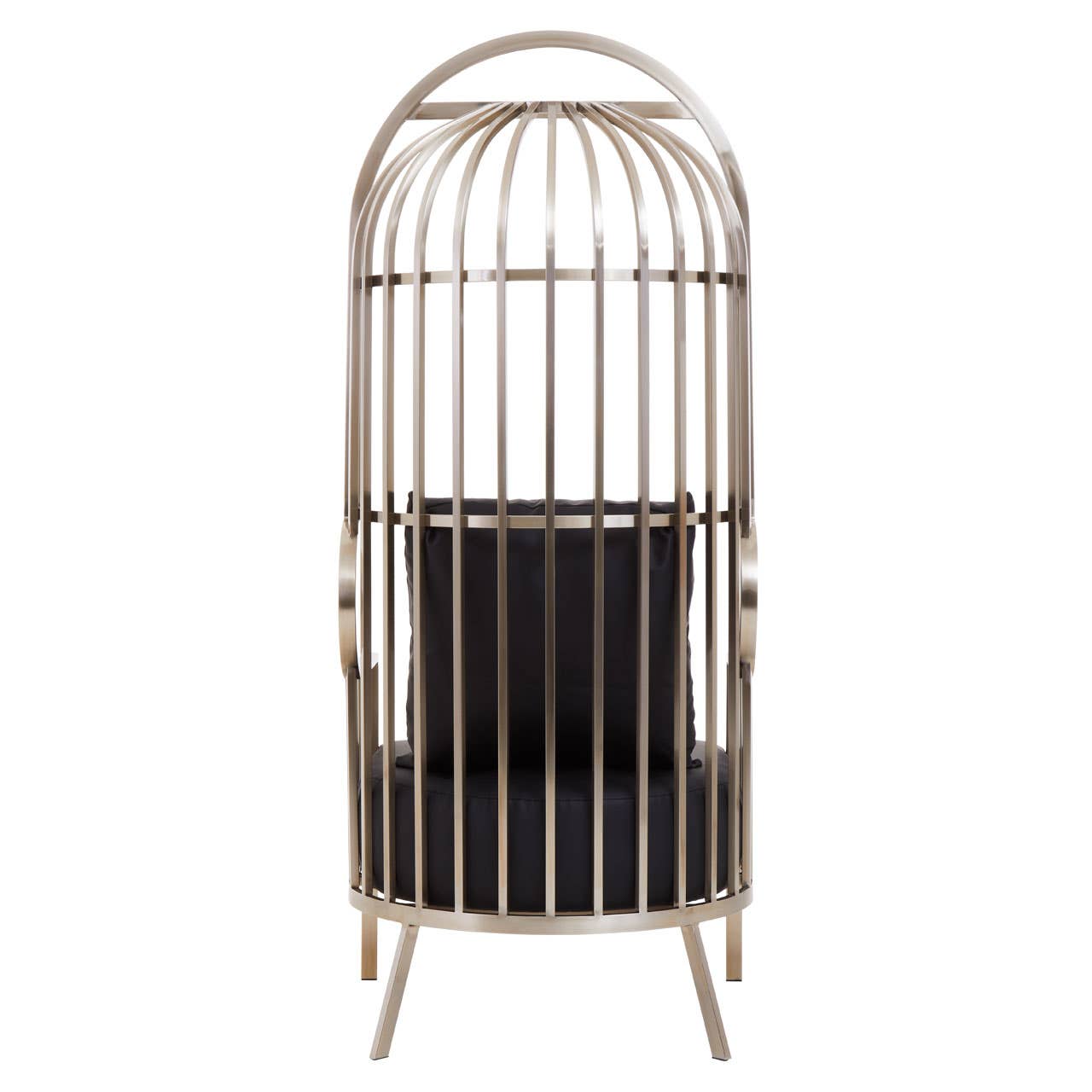 Glamour Silver Cage Chair