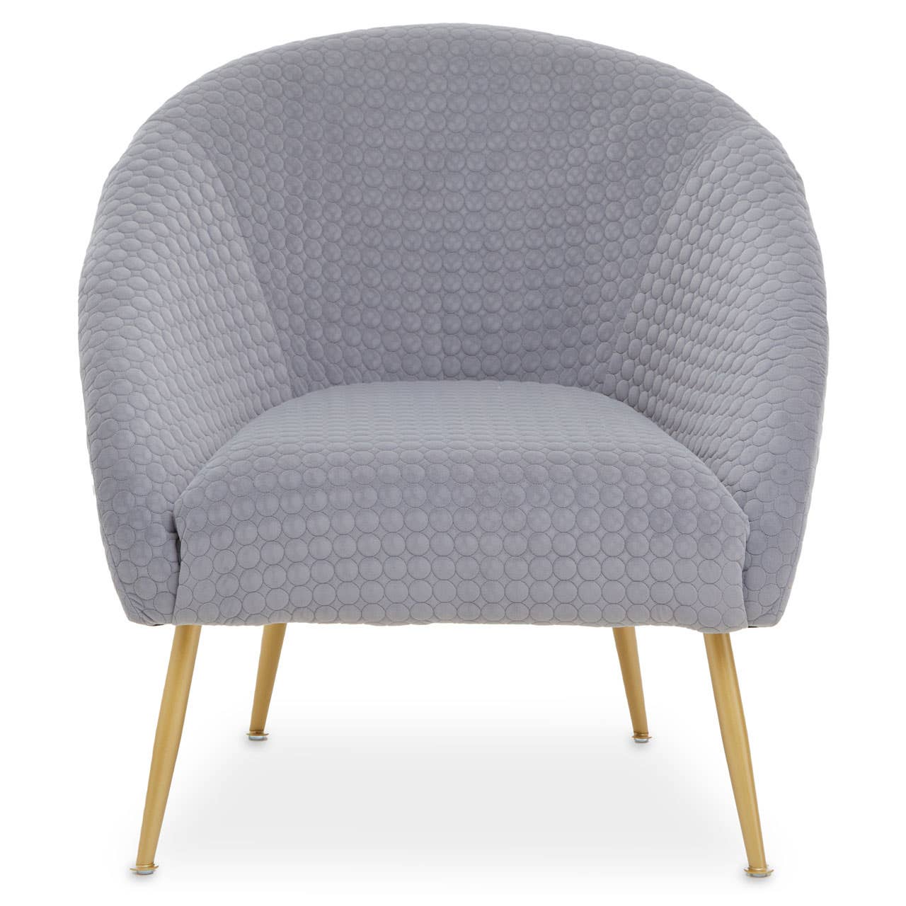 Luxe Grey Velvet Accent Chair