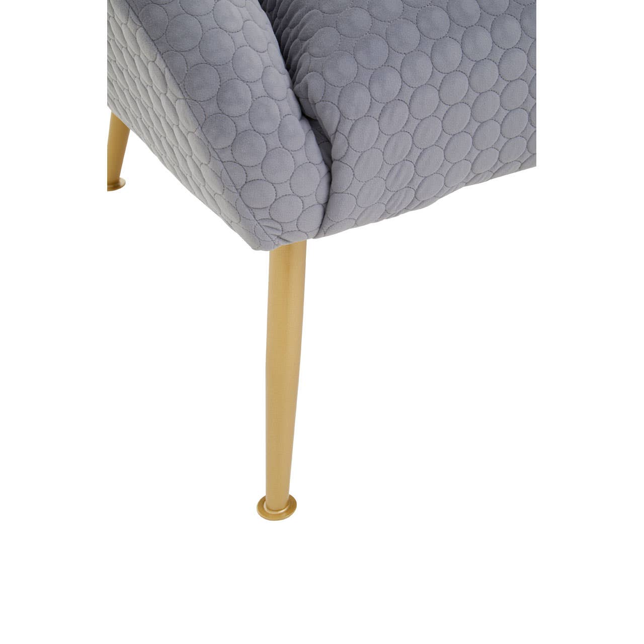 Luxe Grey Velvet Accent Chair