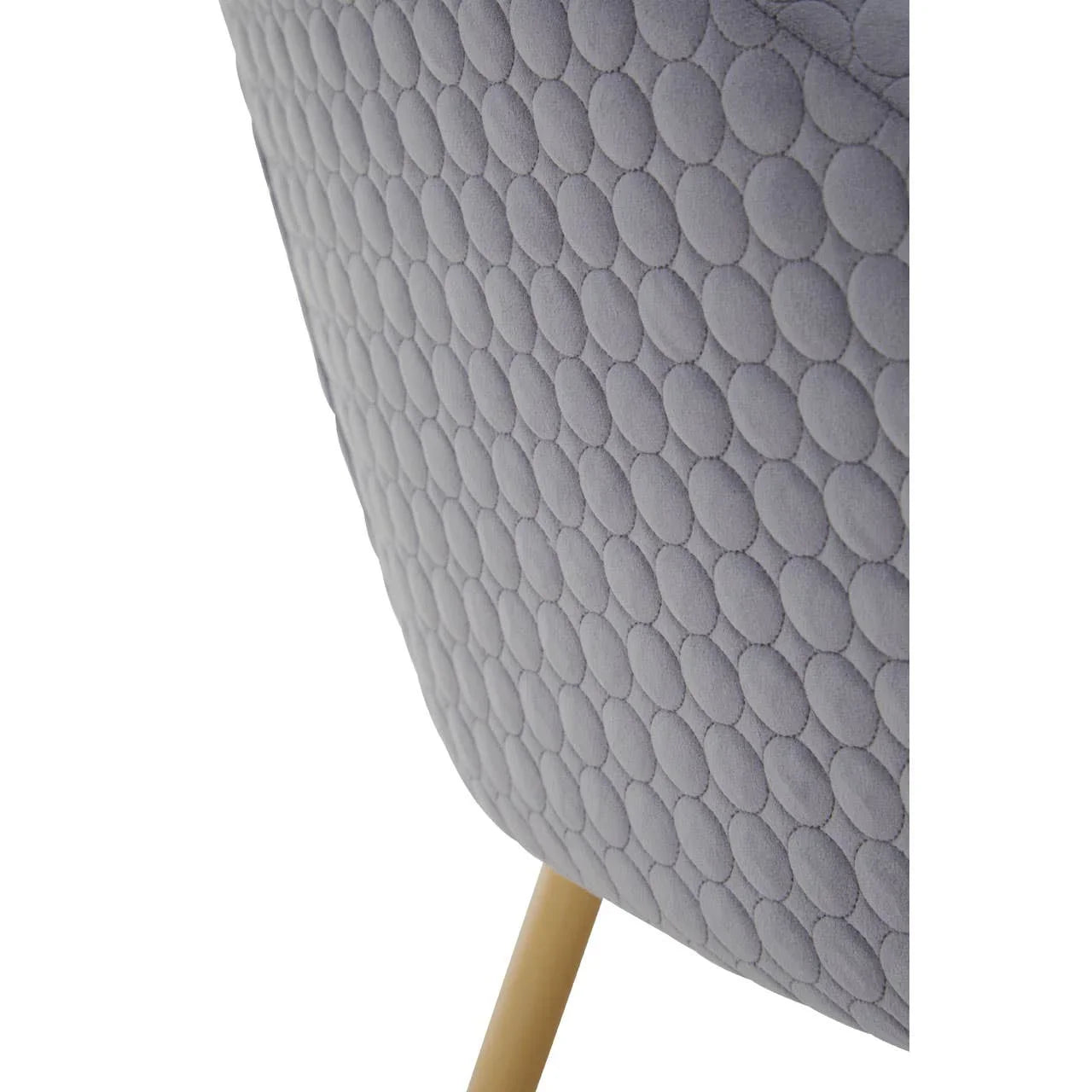 Luxe Grey Velvet Accent Chair