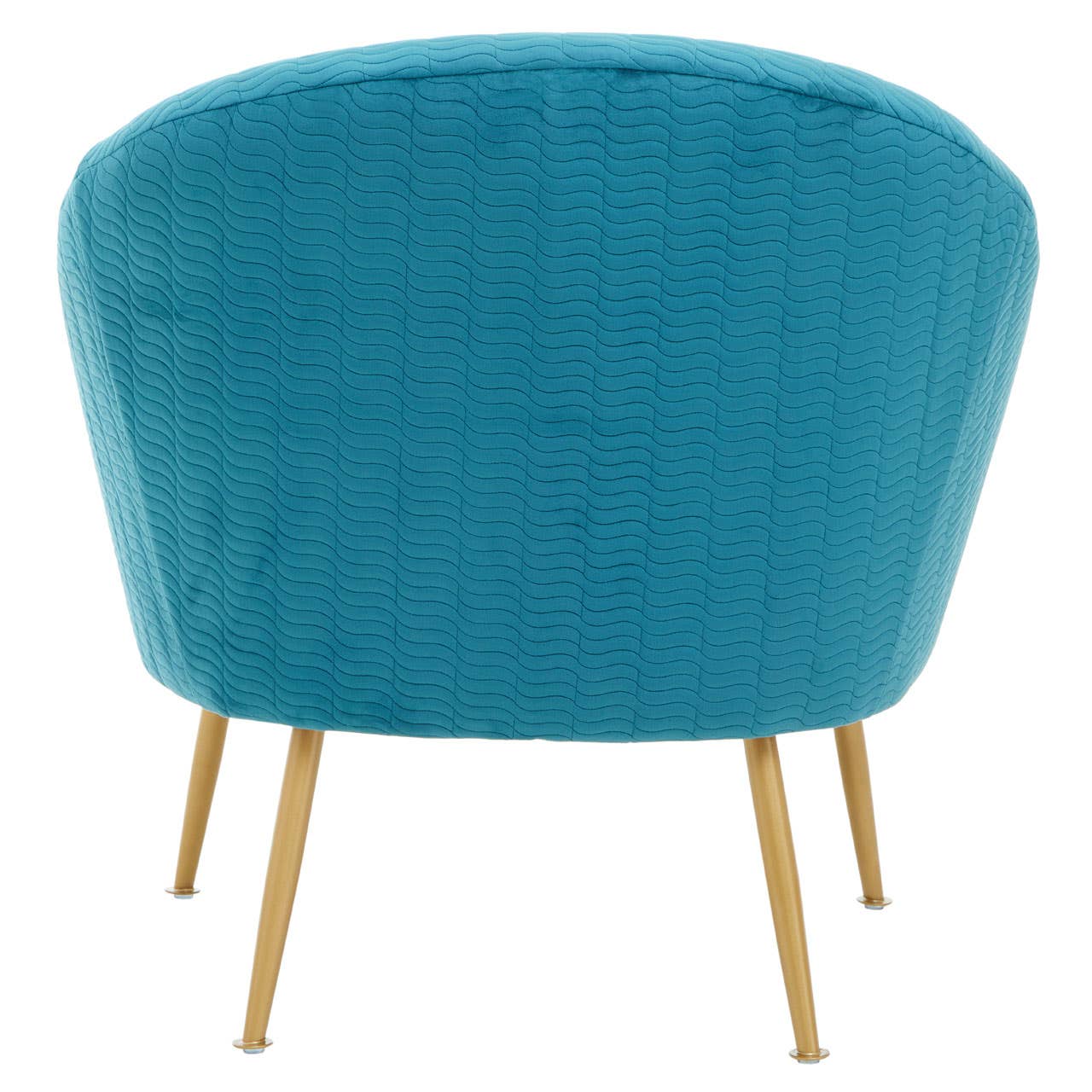 Luxe Blue Velvet Accent Chair