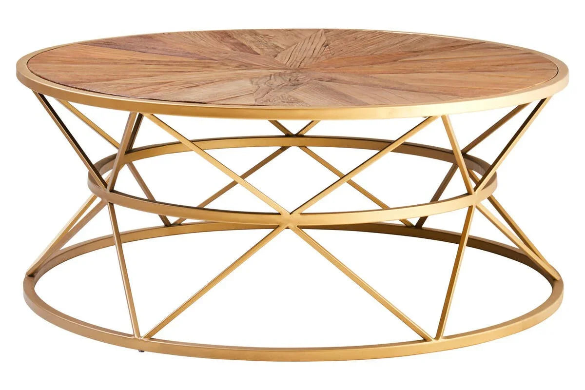 Geometric Elm Coffee Table