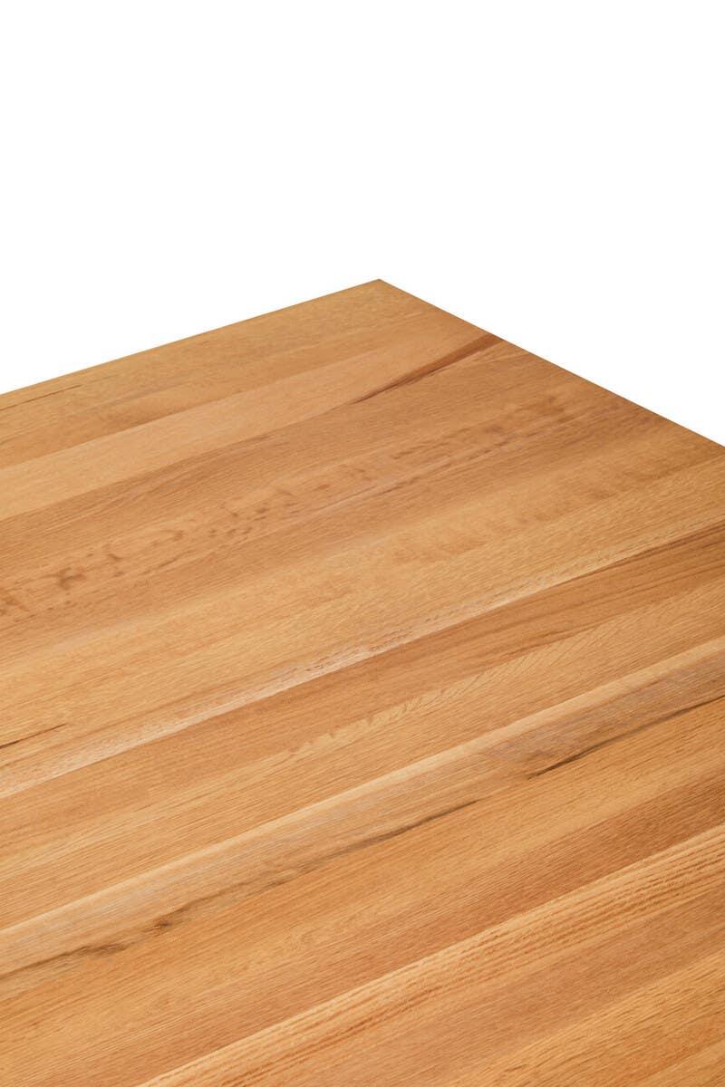 Gold Accent Oak Coffee Table