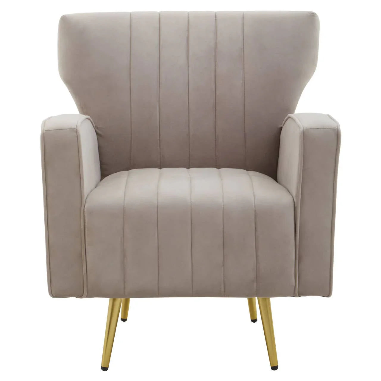 Luxe Velvet Wingback Armchair