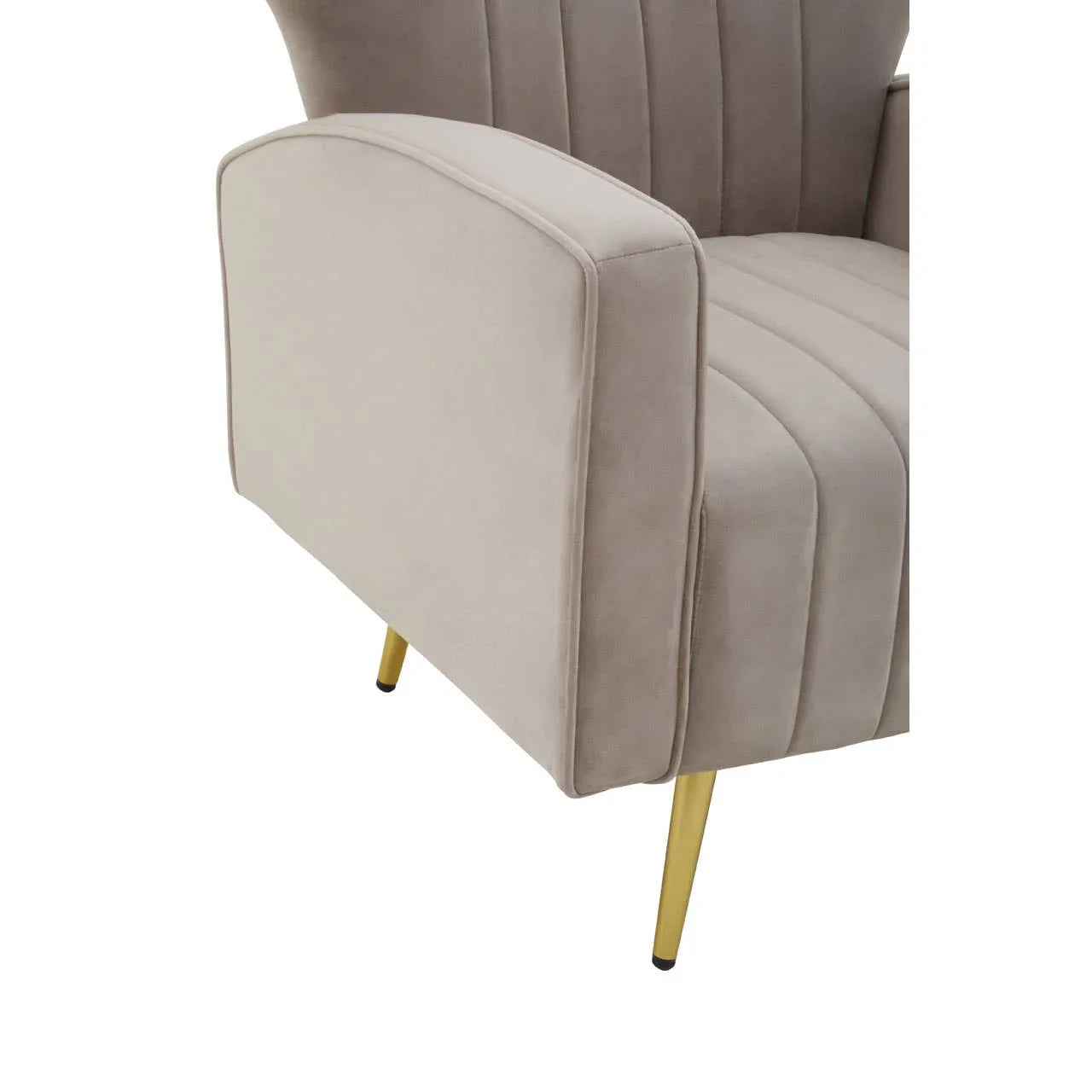 Luxe Velvet Wingback Armchair