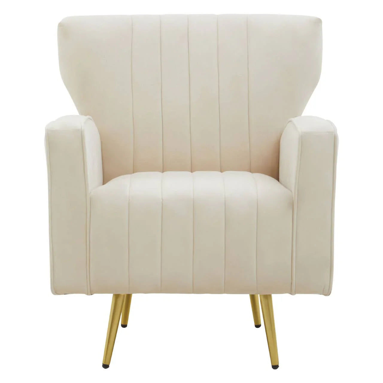 Luxe Velvet Wingback Armchair