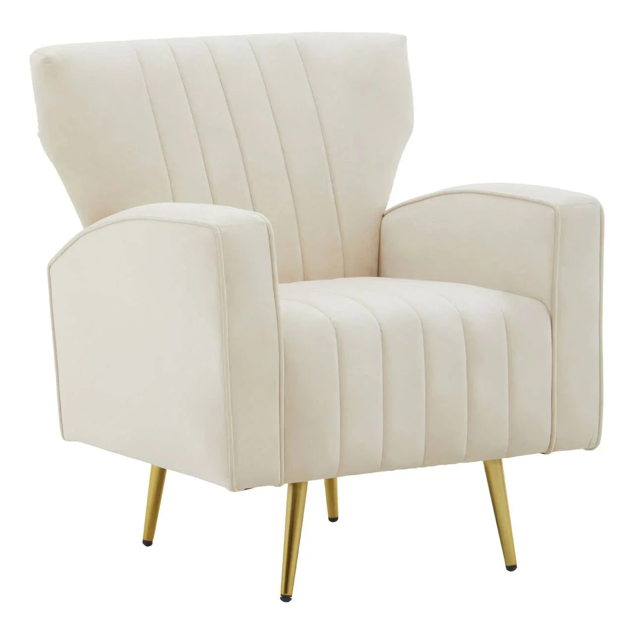 Luxe Velvet Wingback Armchair