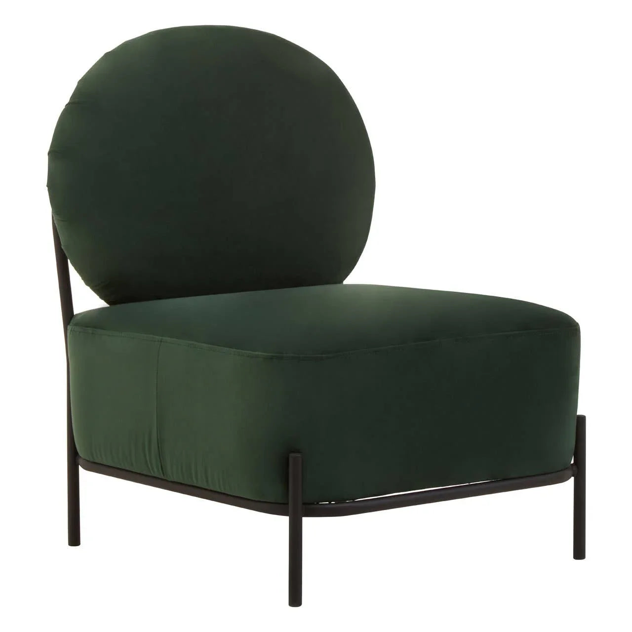 Luxe Green Velvet Accent Chair