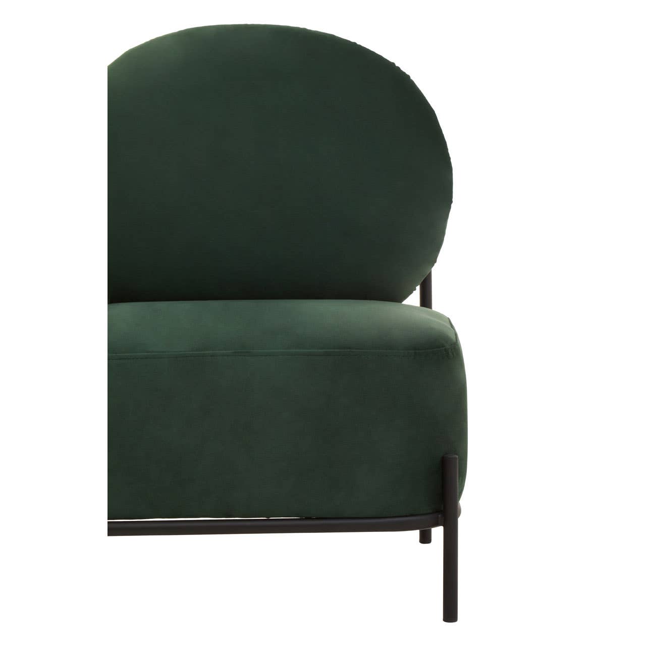 Luxe Green Velvet Accent Chair