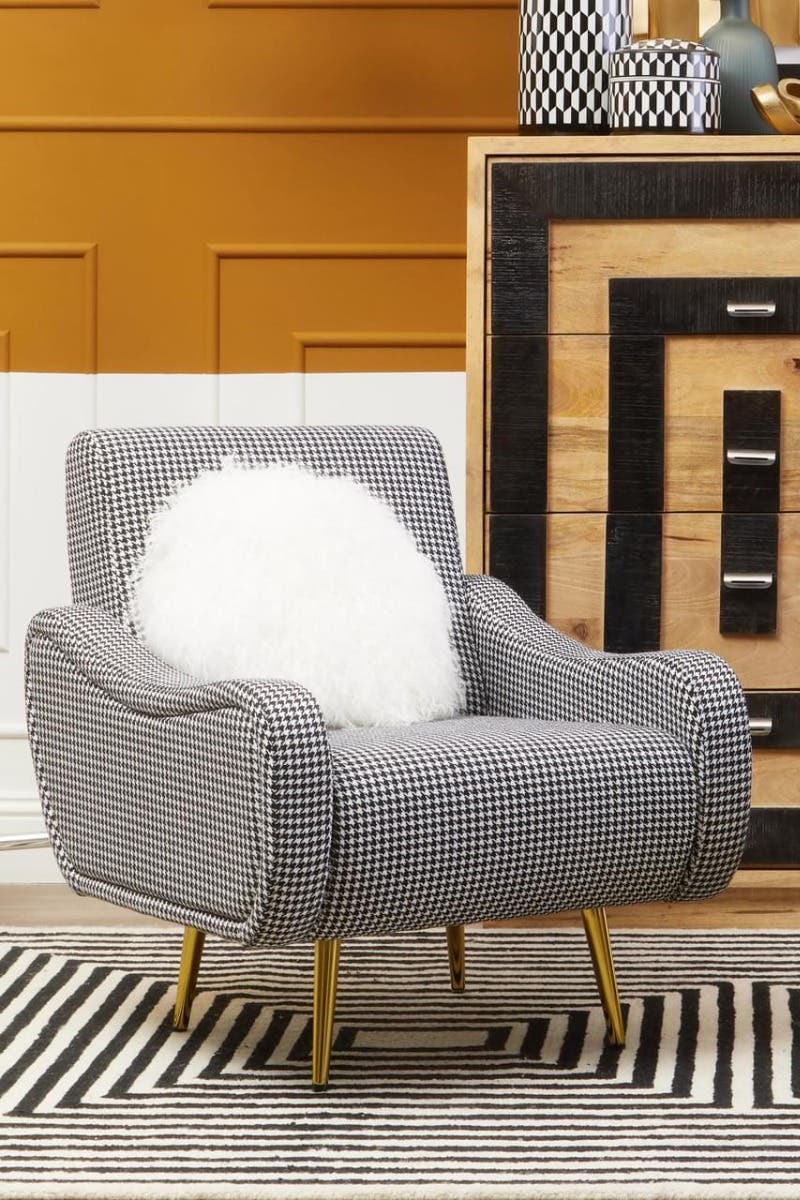 Chic Checked Armchair