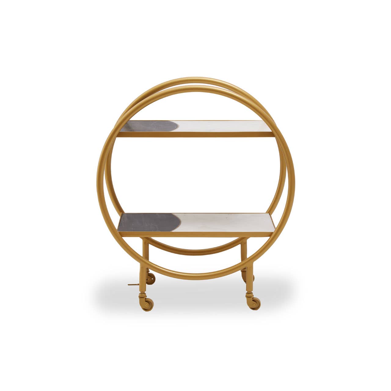 Deluxe Brass Tiered Cart