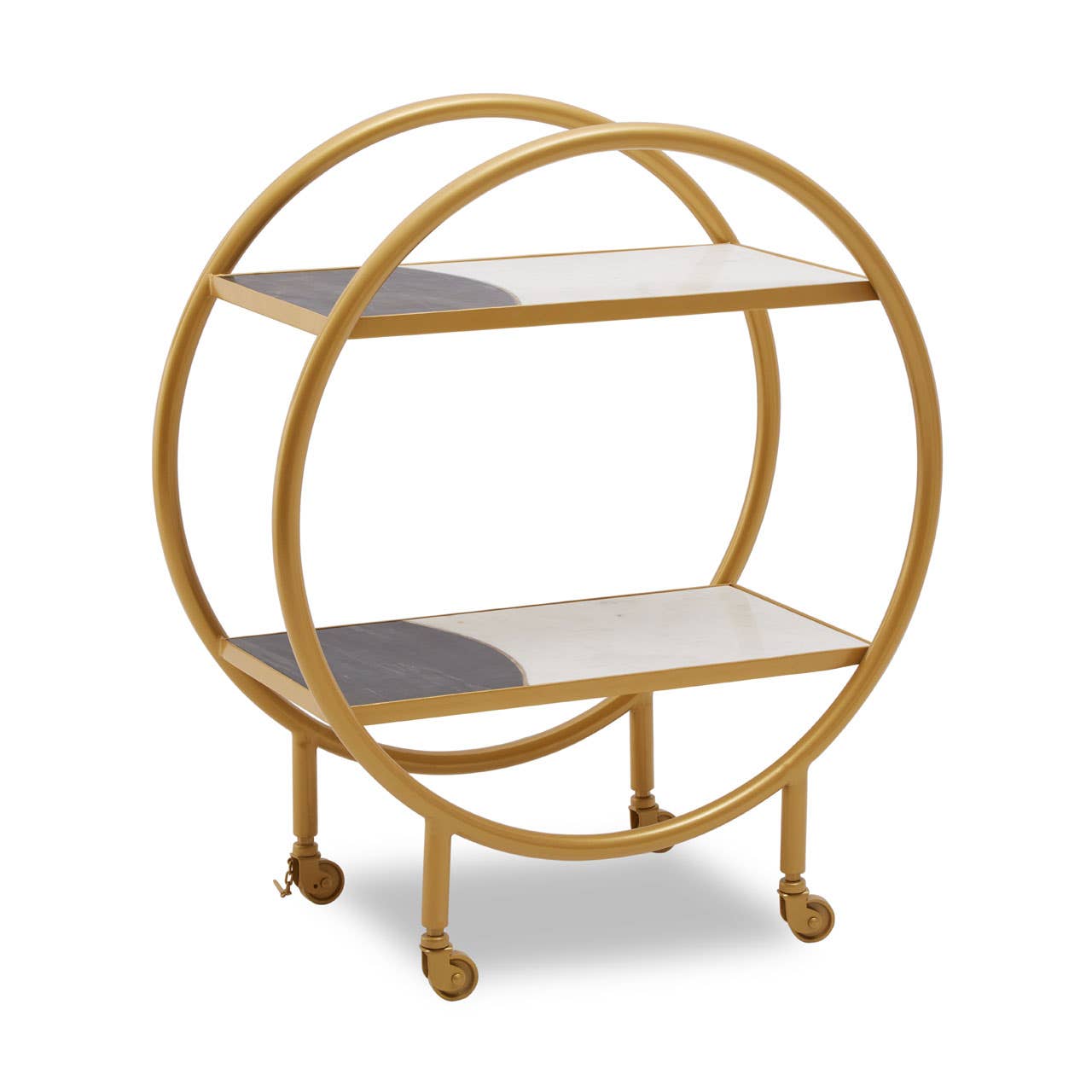 Deluxe Brass Tiered Cart