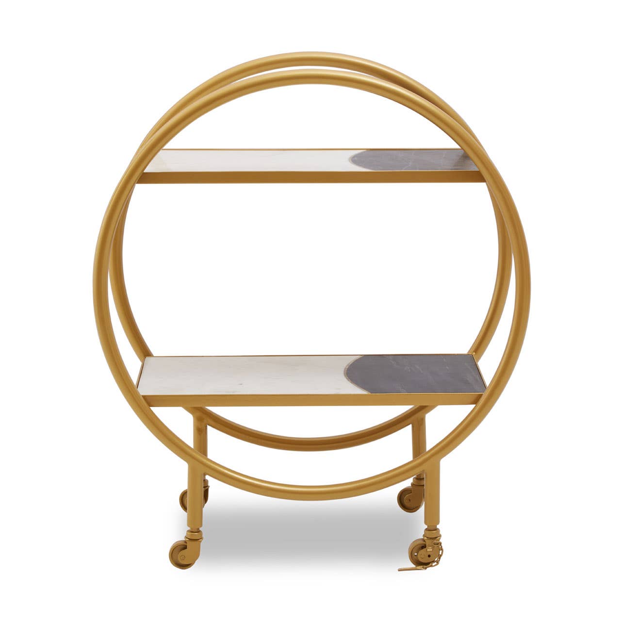 Deluxe Brass Tiered Cart