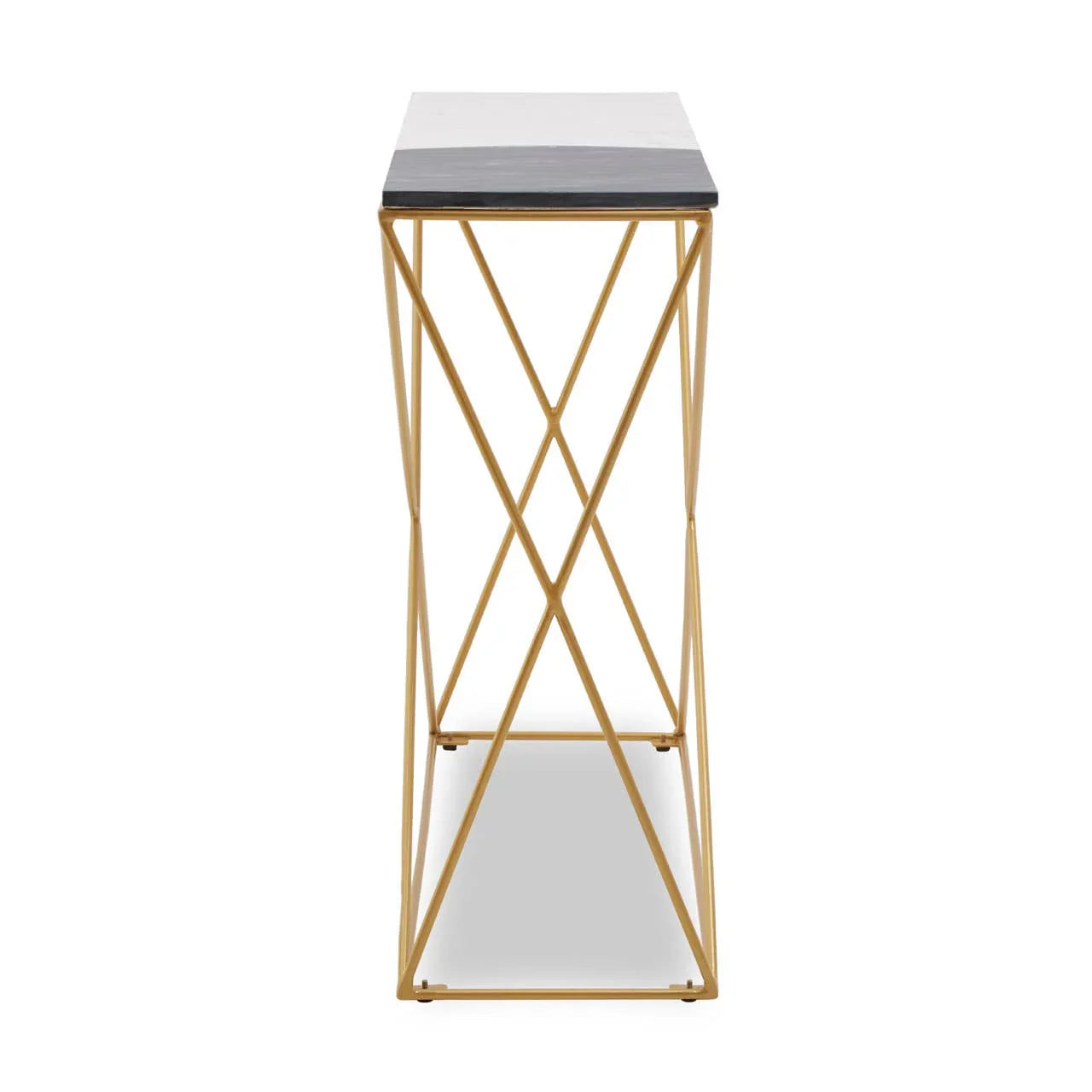 Luxury Marble Brass Console Table