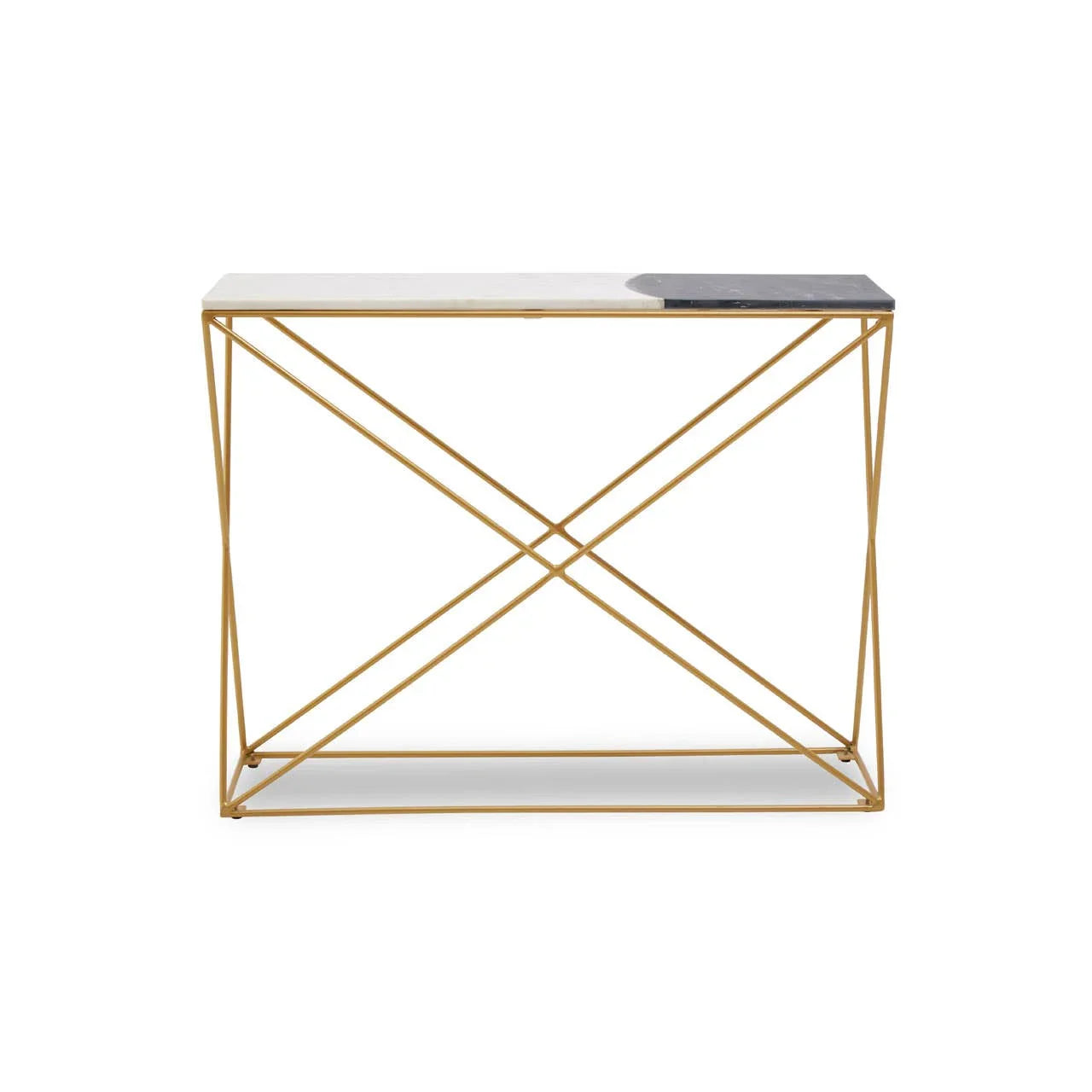 Luxury Marble Brass Console Table