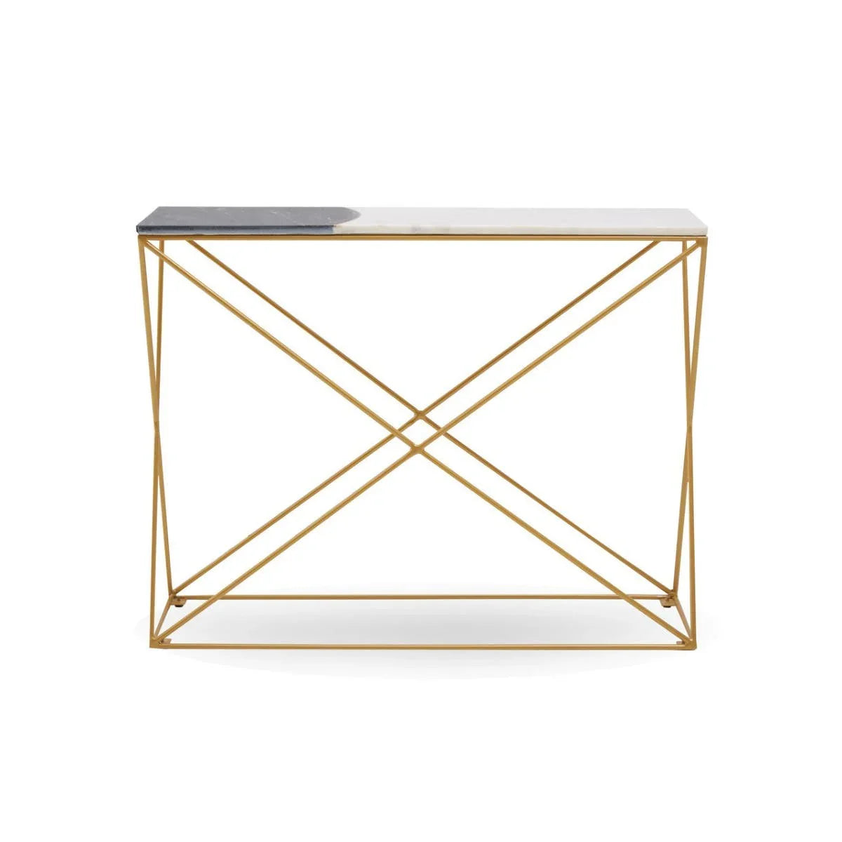 Luxury Marble Brass Console Table