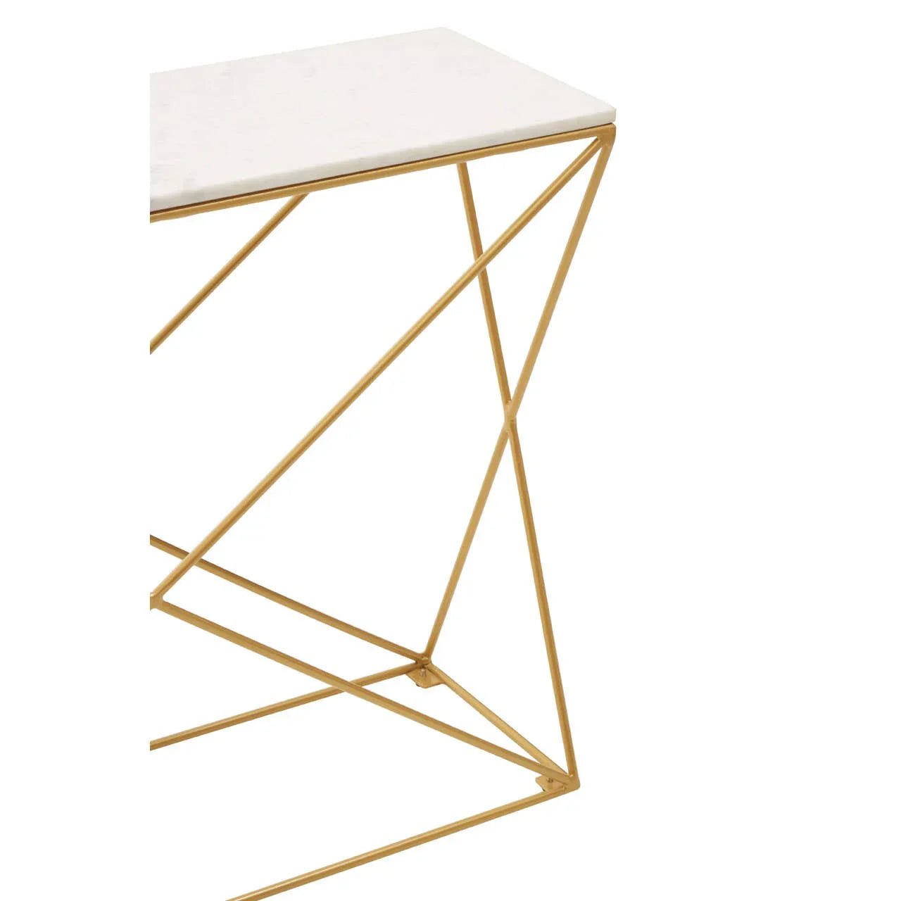 Luxury Marble Brass Console Table