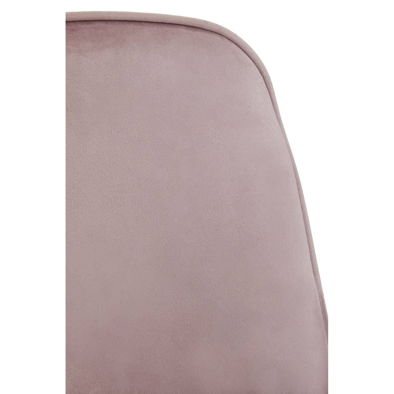 Luxe Pink Velvet Dining Chair