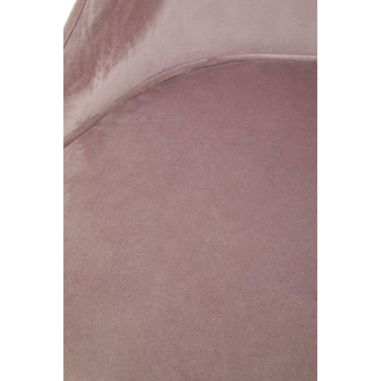 Luxe Pink Velvet Dining Chair