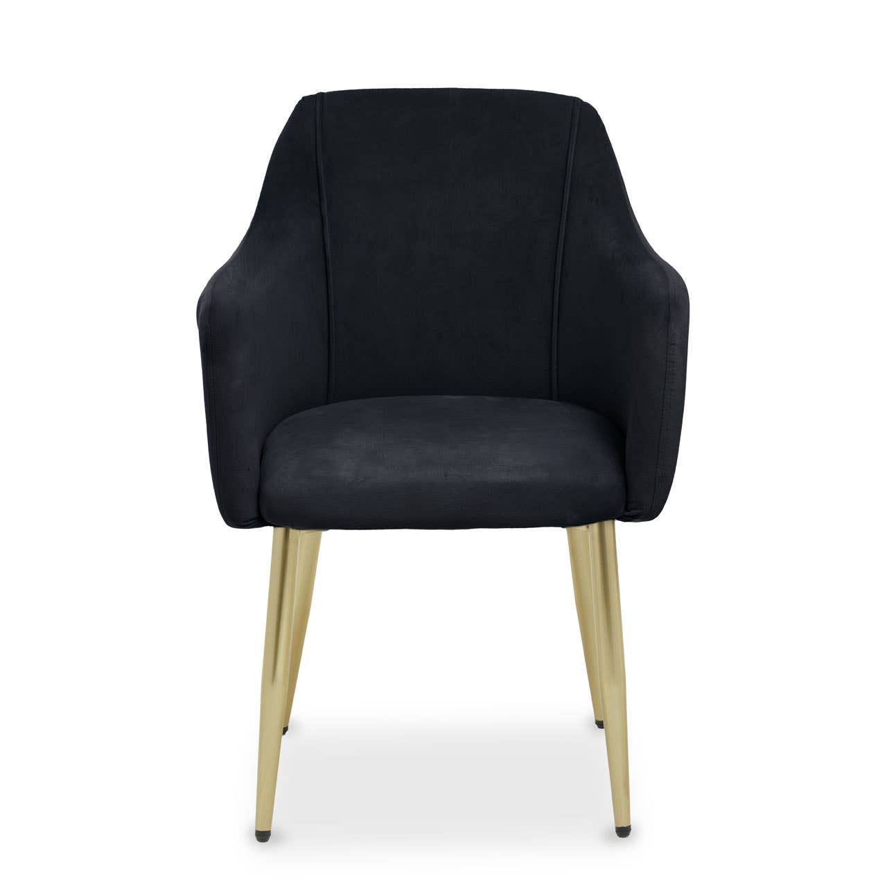 Luxe Black Velvet Dining Chair