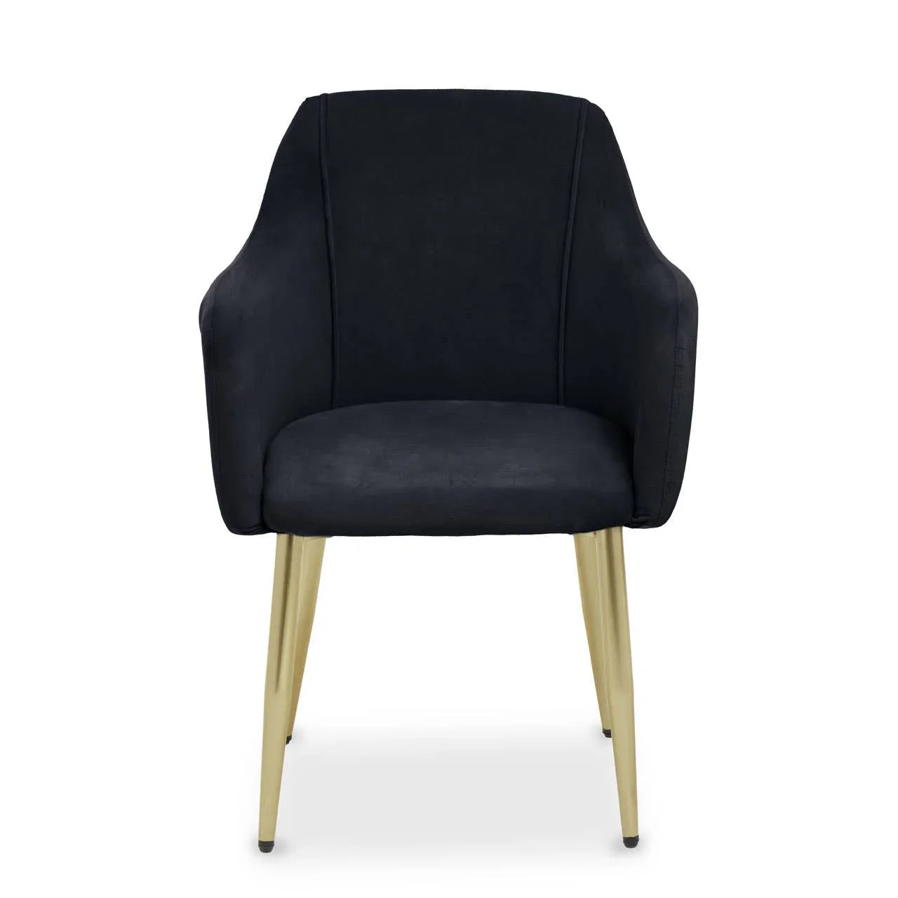 Luxe Black Velvet Dining Chair