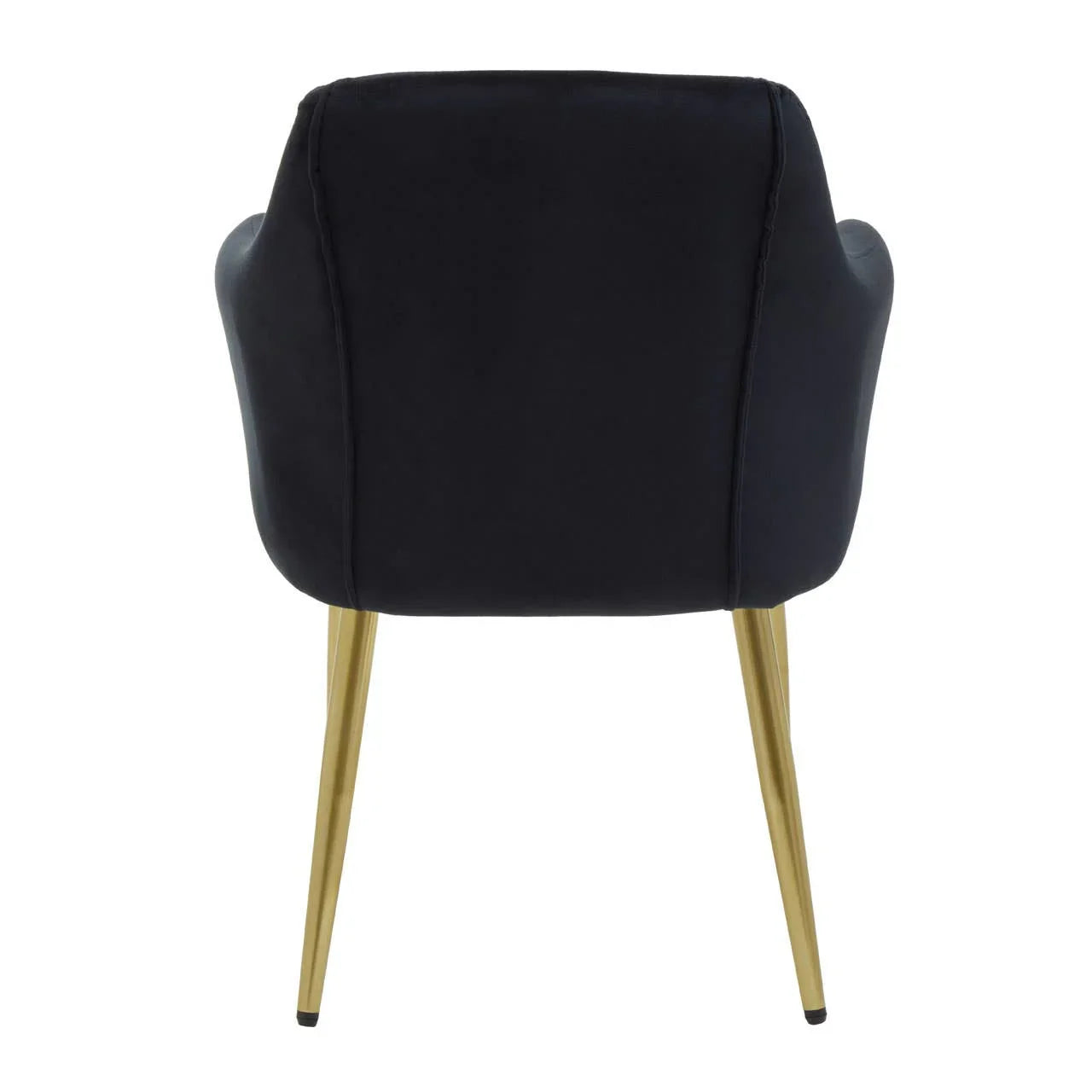 Luxe Black Velvet Dining Chair