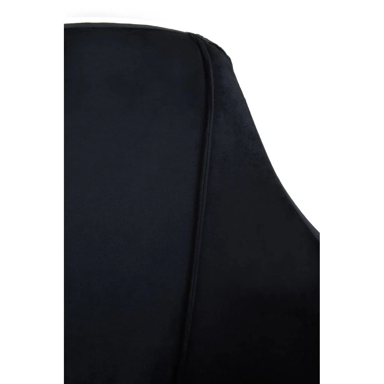 Luxe Black Velvet Dining Chair