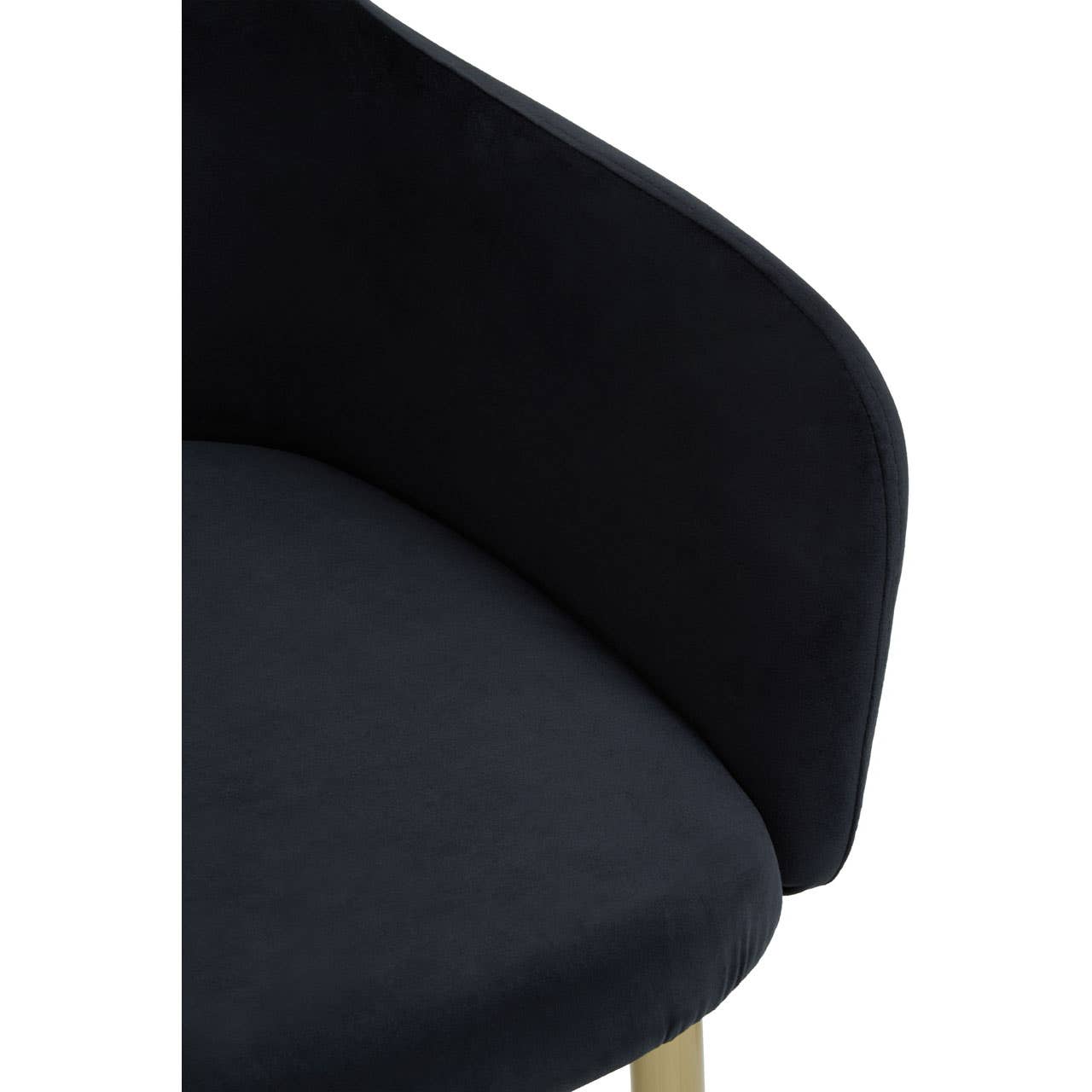 Luxe Black Velvet Dining Chair