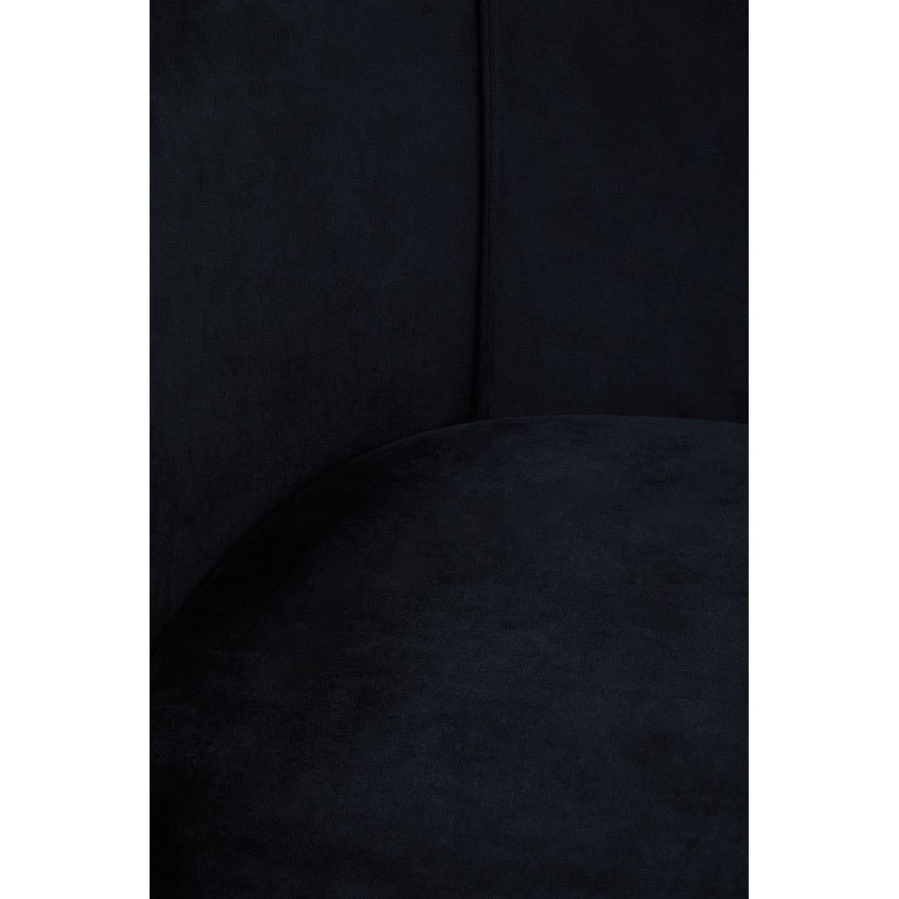 Luxe Black Velvet Dining Chair