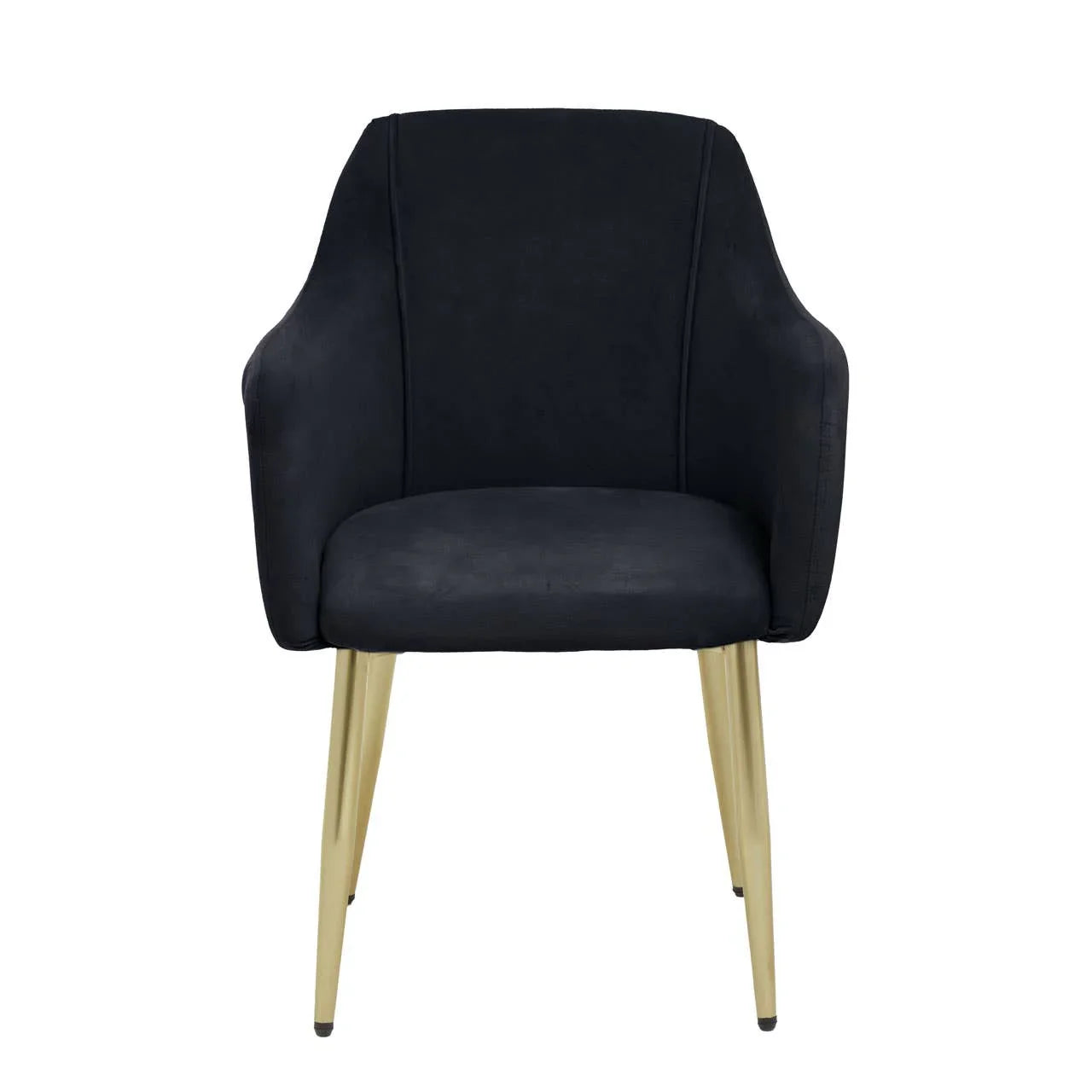 Luxe Black Velvet Dining Chair