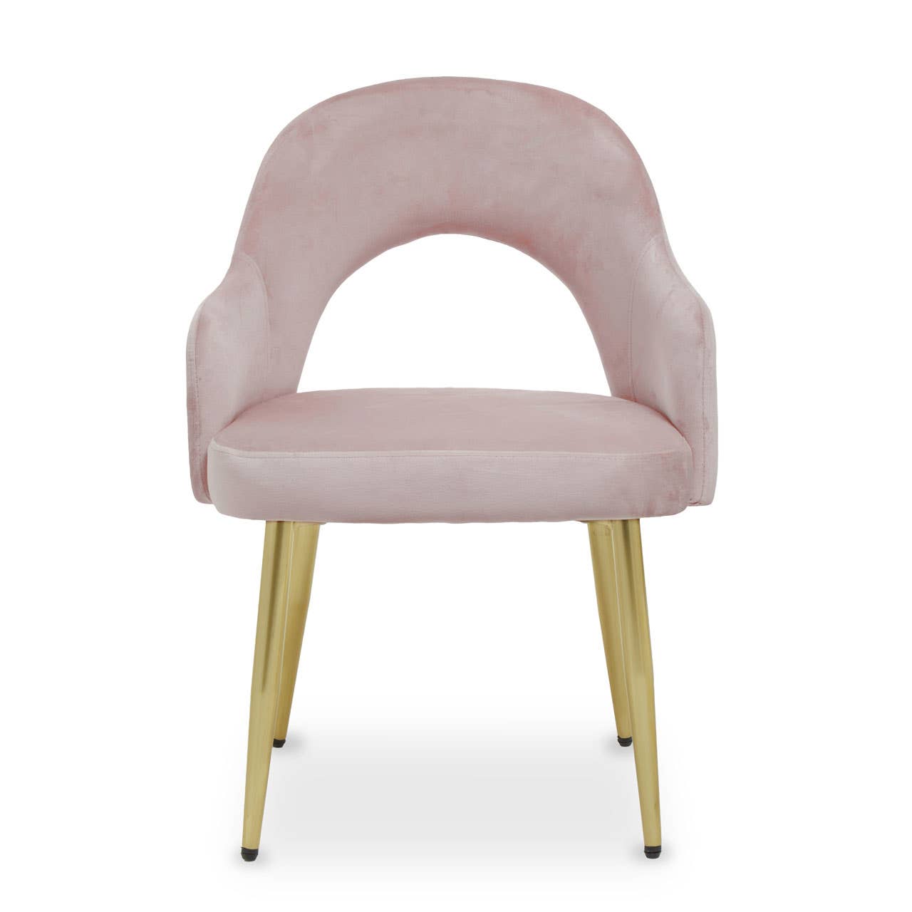 Luxe Pink Velvet Dining Chair