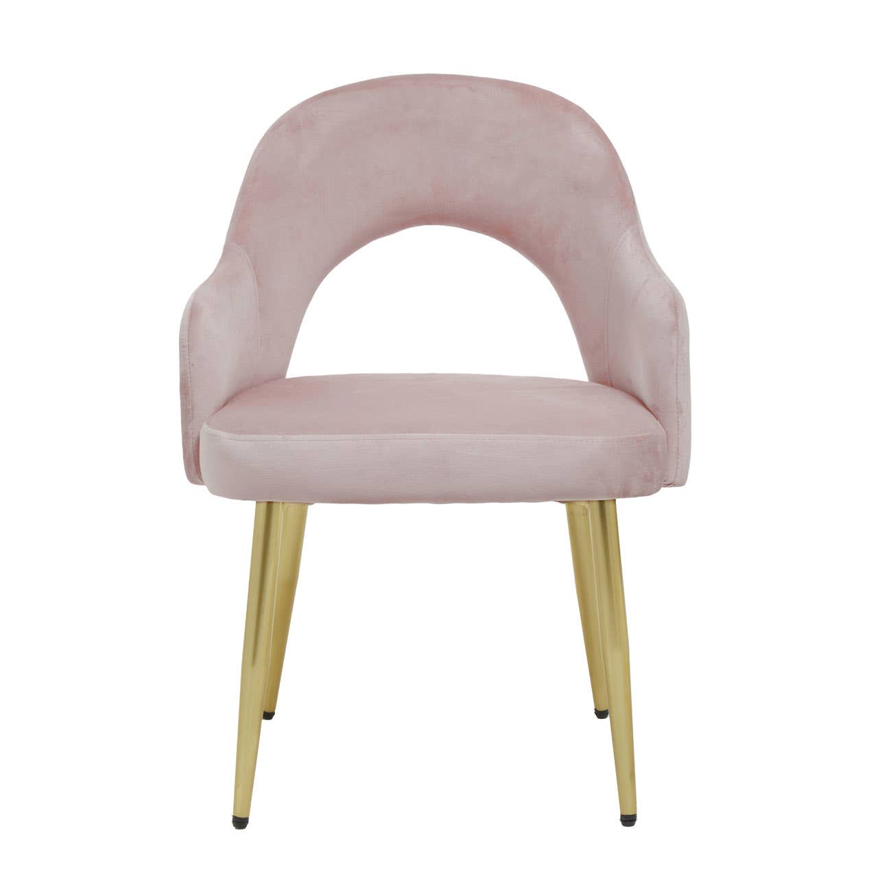 Luxe Pink Velvet Dining Chair