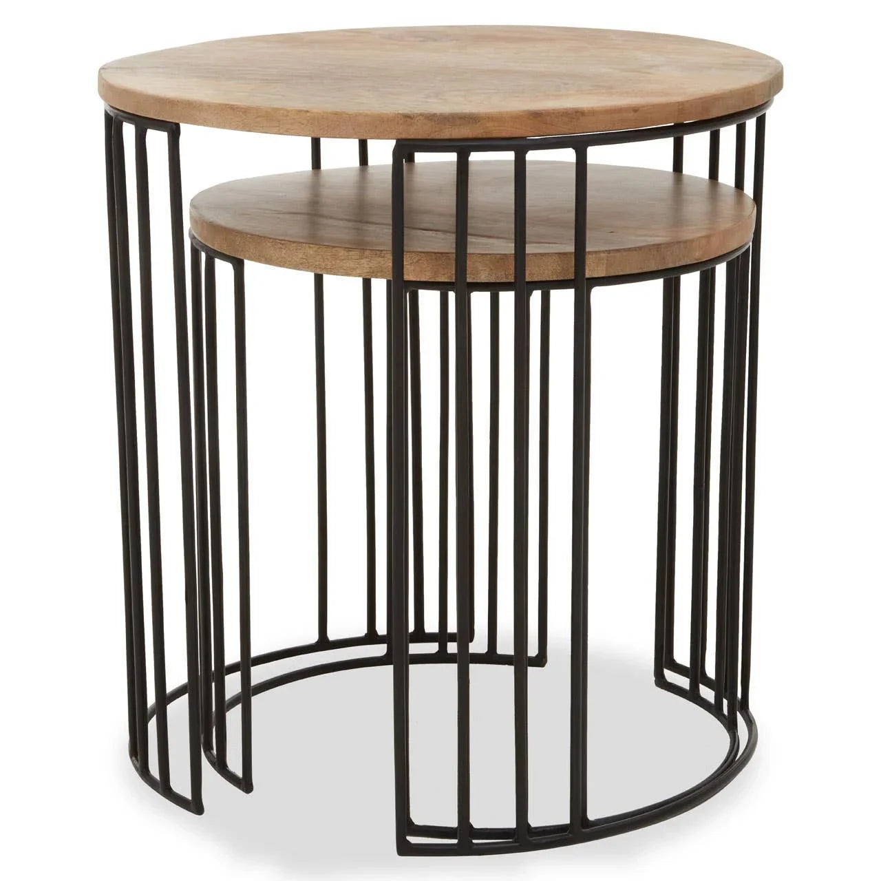 Rustic Mango Wood Side Tables