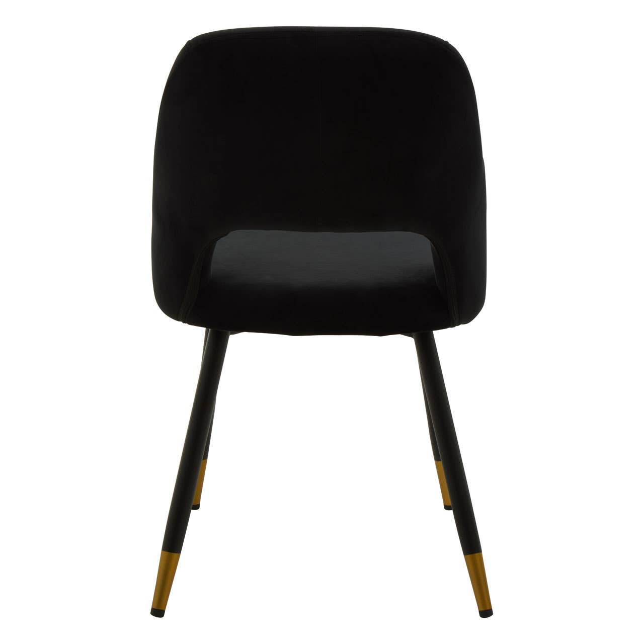 Luxe Black Velvet Dining Chair