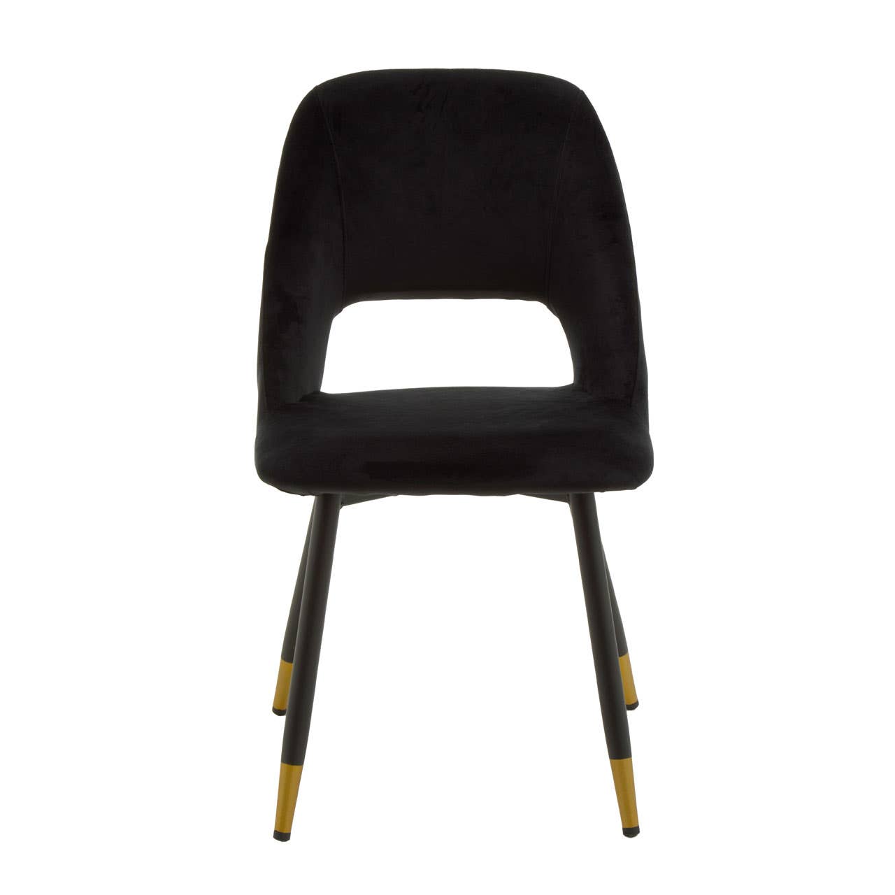 Luxe Black Velvet Dining Chair