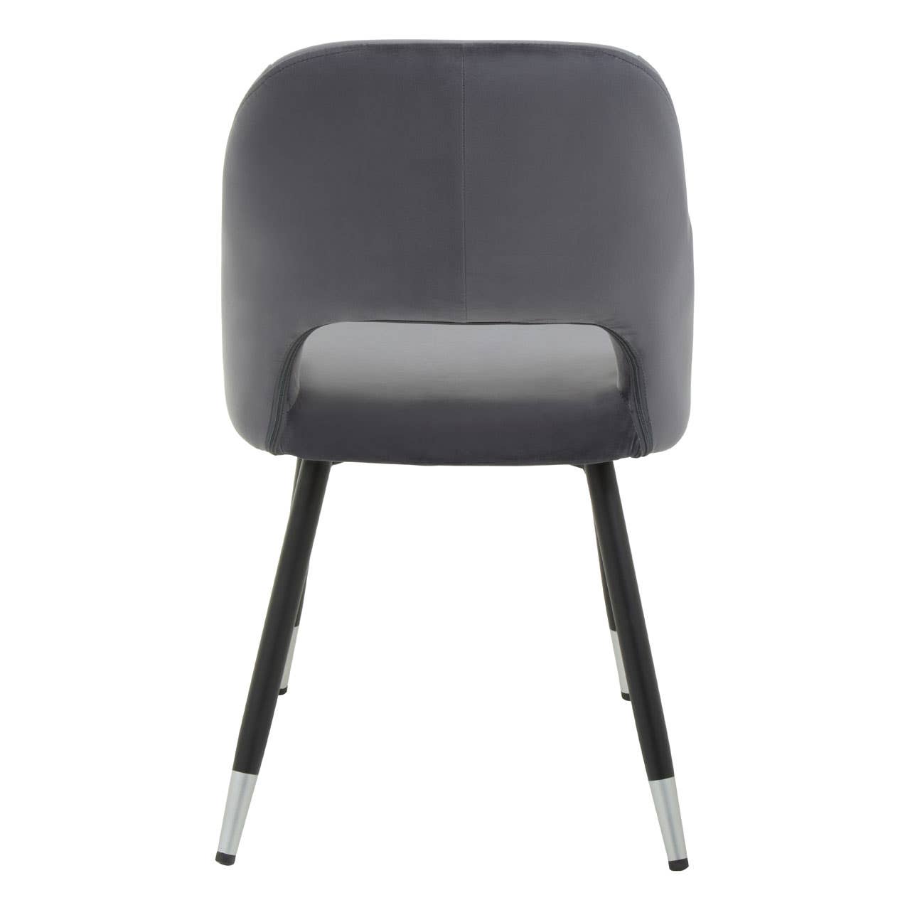 Luxe Grey Velvet Dining Chair