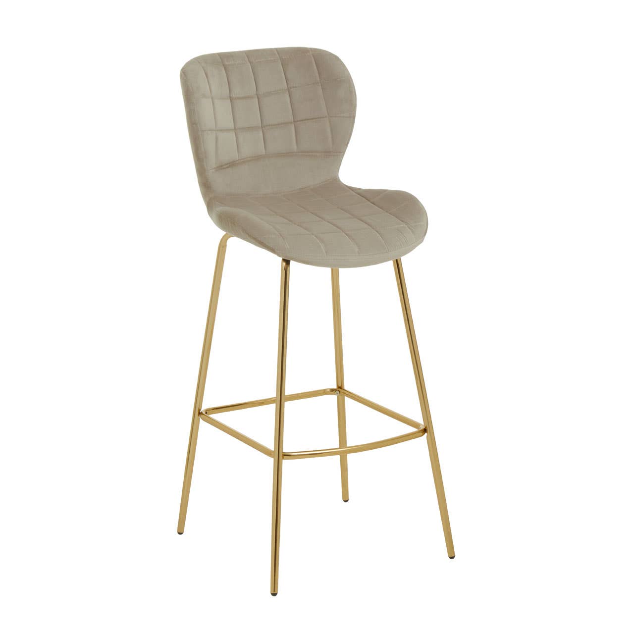 Luxe Velvet Gold Bar Chair