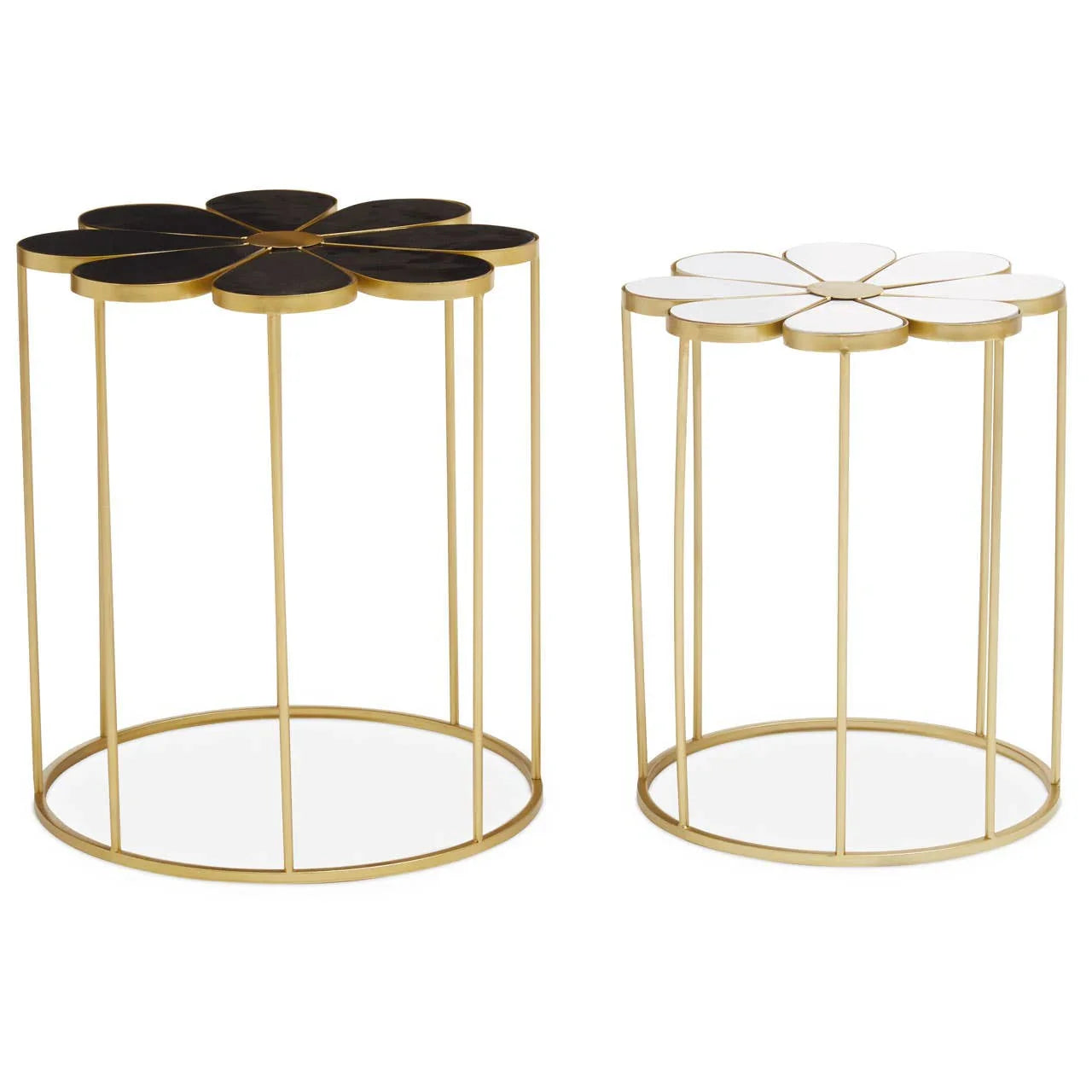 Modern Flower Petal Tables Duo