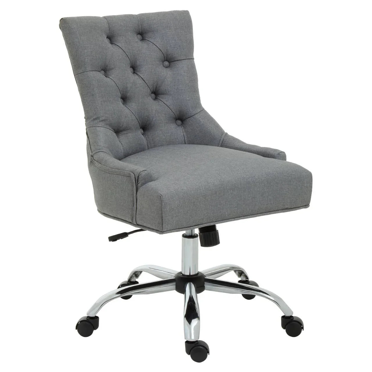 Sleek Grey Swivel Office Chair