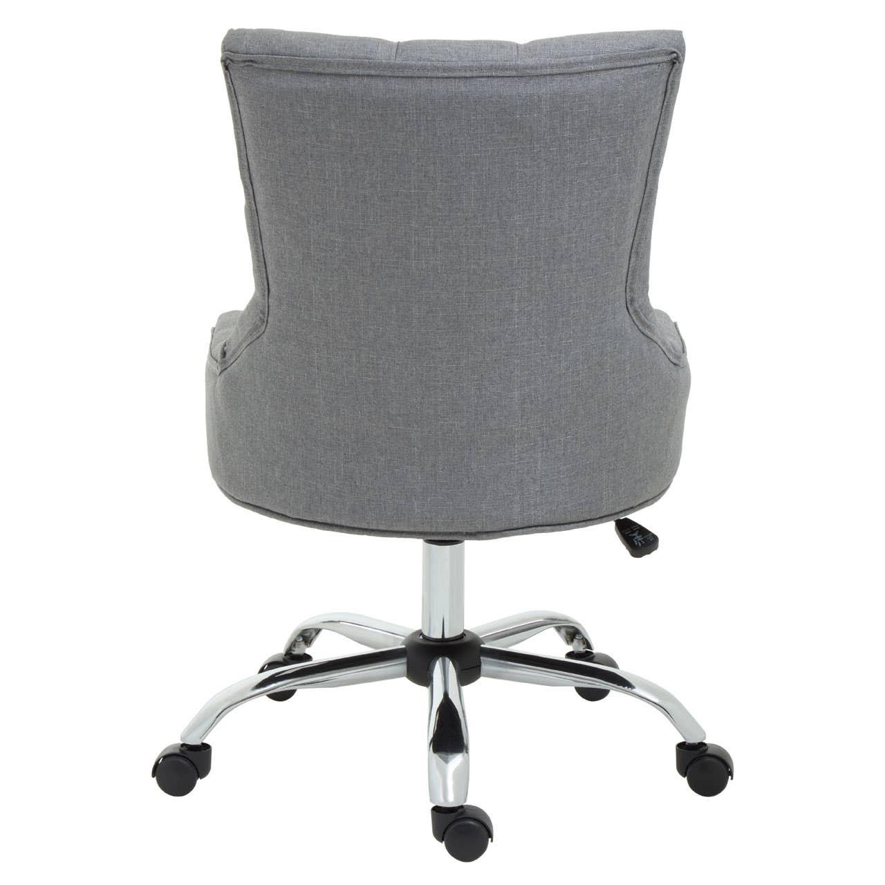 Sleek Grey Swivel Office Chair
