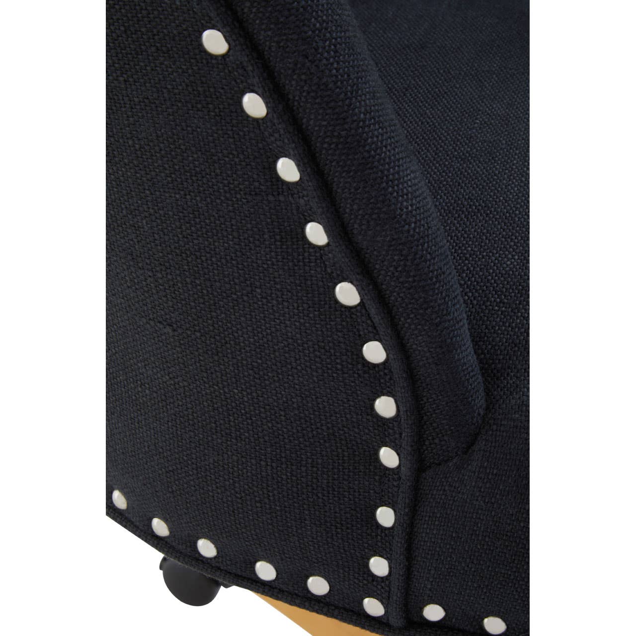 Plush Black Swivel Office Chair