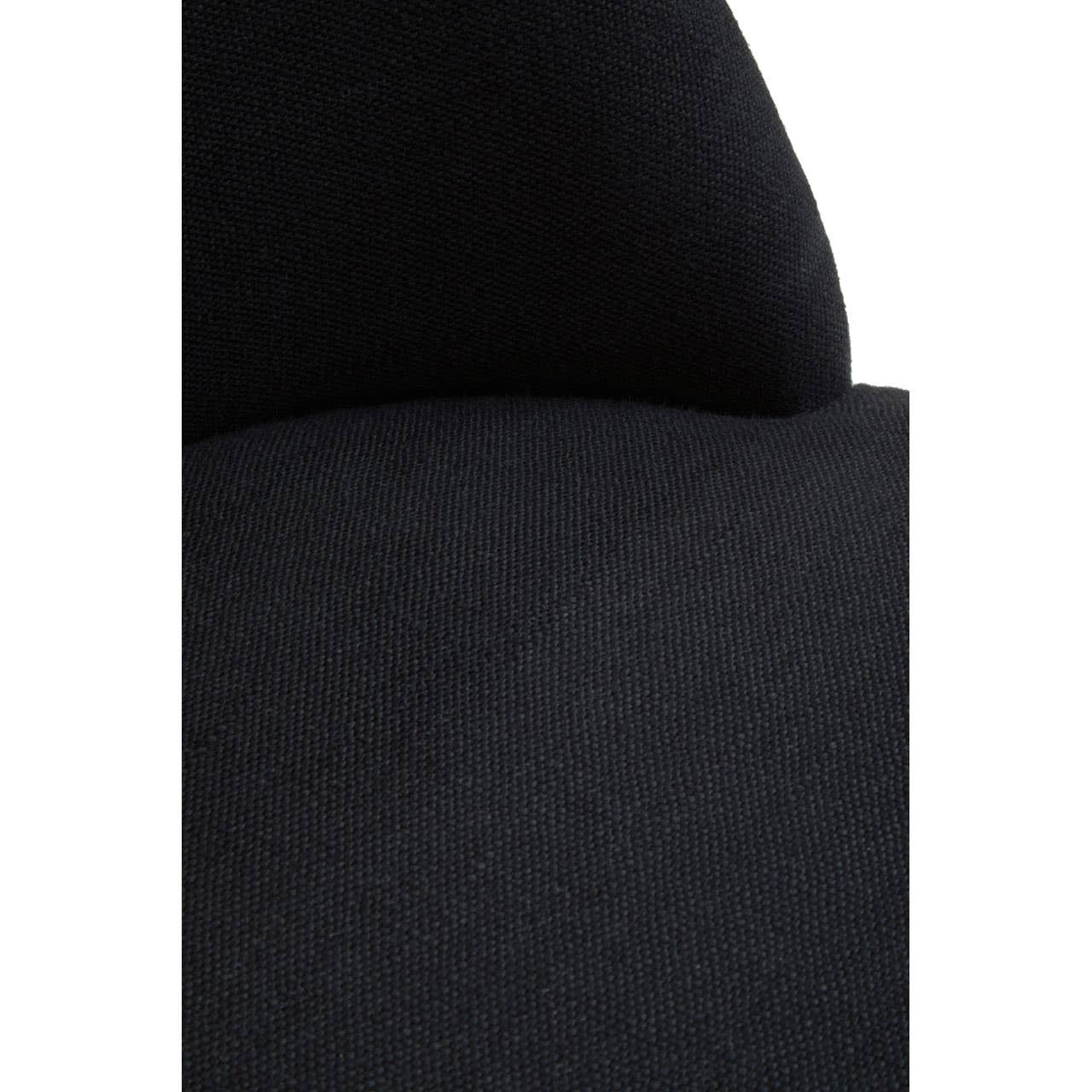 Plush Black Swivel Office Chair