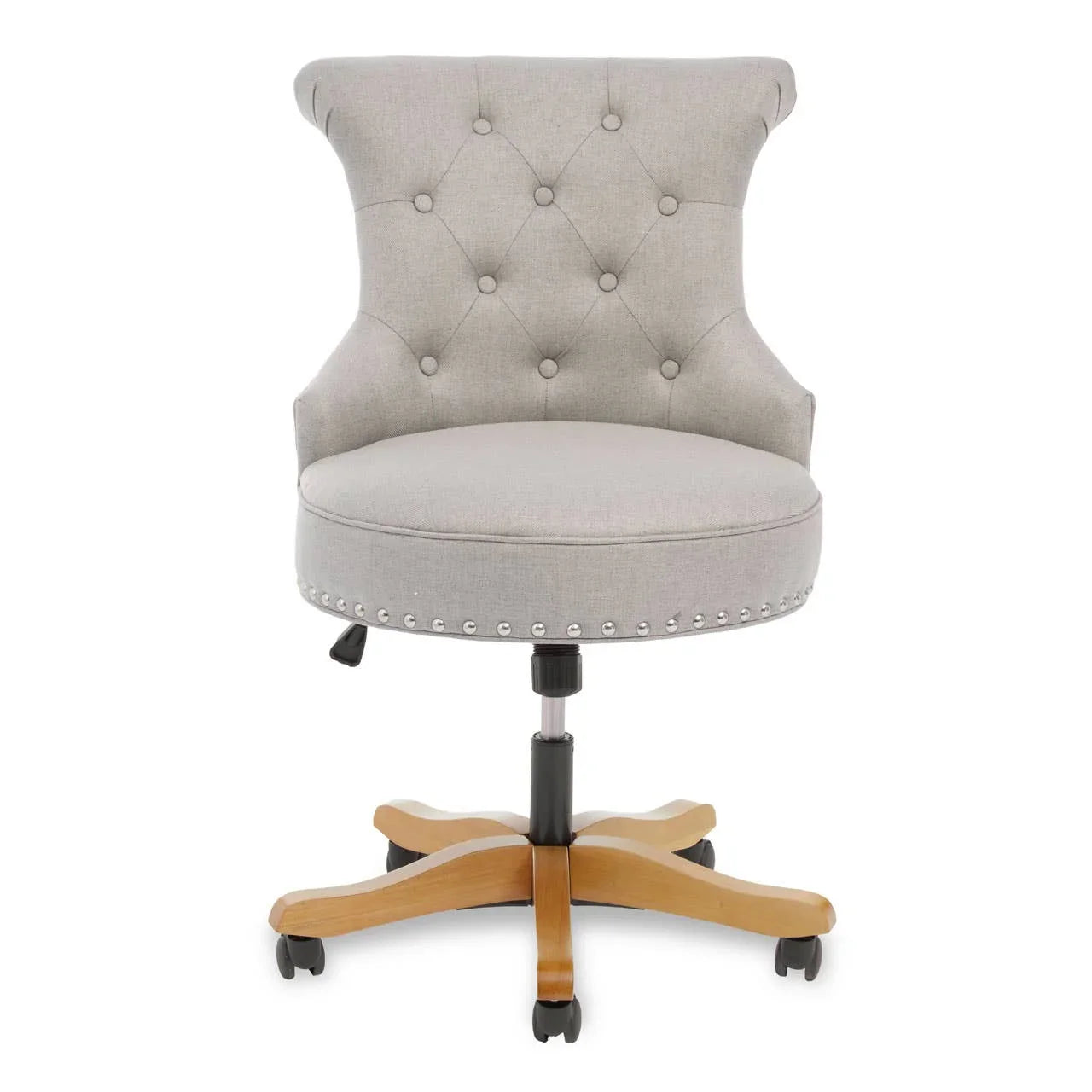 Winged Natural Fabric Office Chair