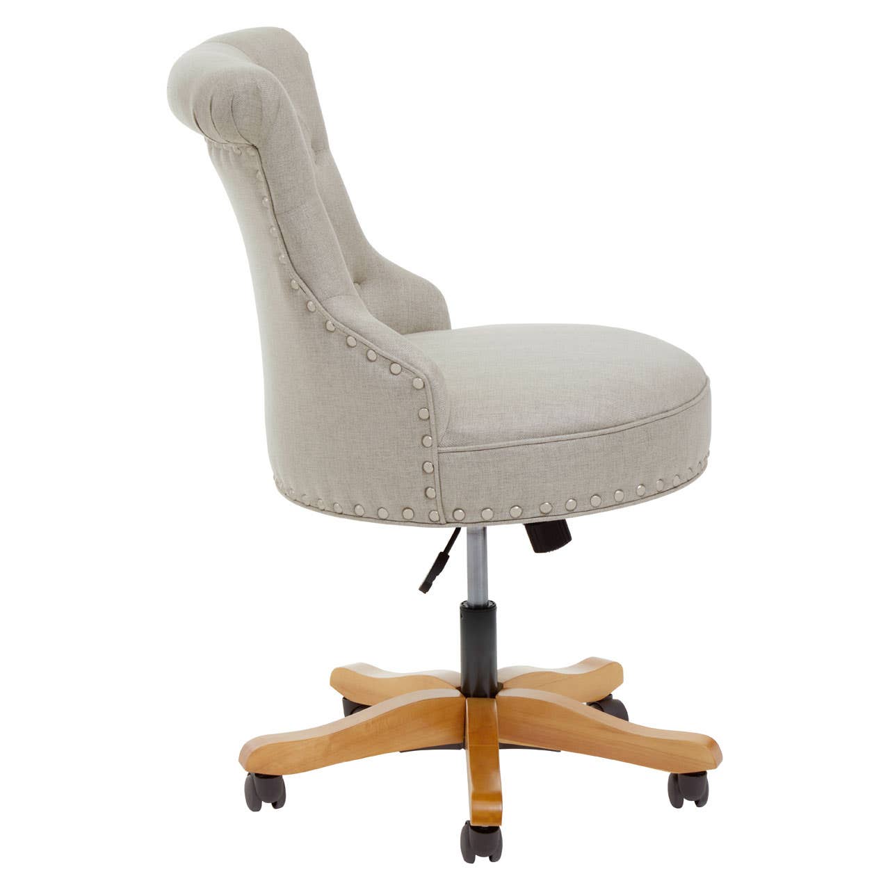 Winged Natural Fabric Office Chair