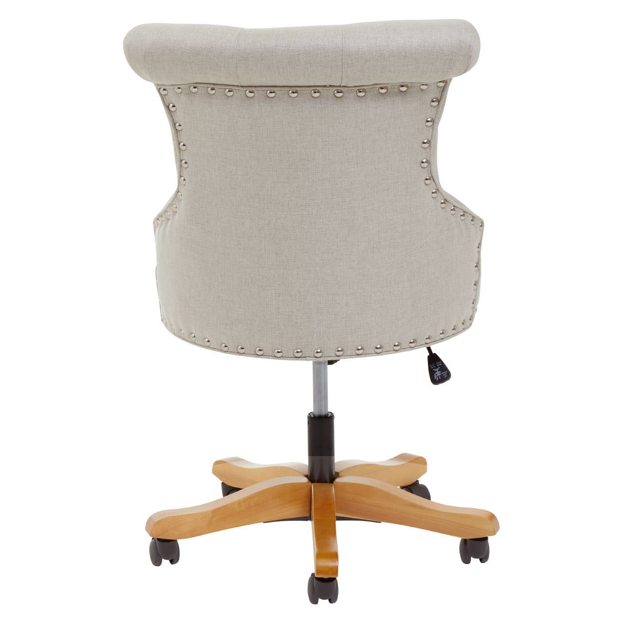 Winged Natural Fabric Office Chair