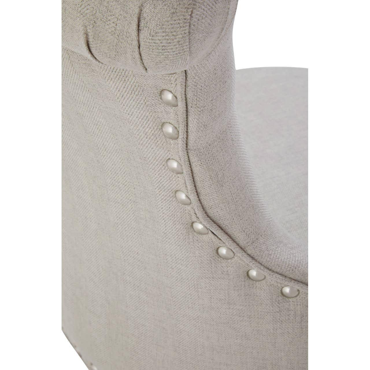 Winged Natural Fabric Office Chair