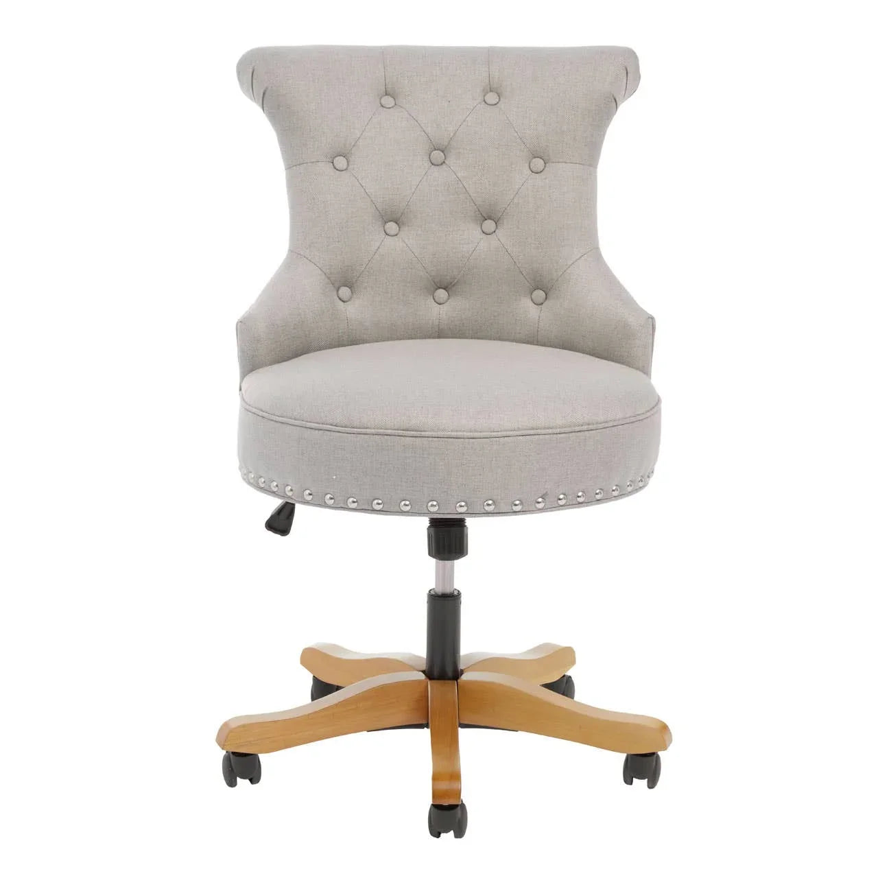 Winged Natural Fabric Office Chair
