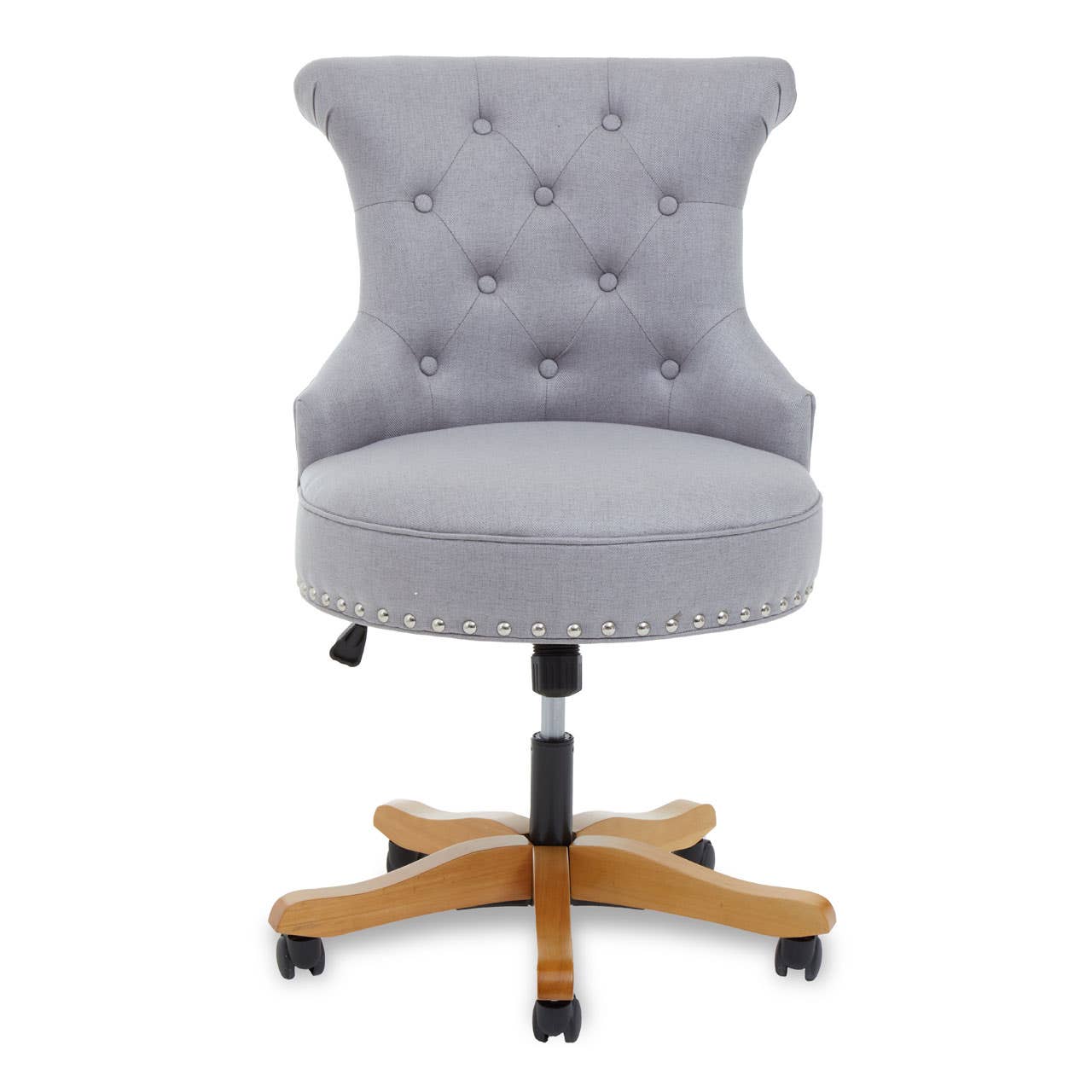 Grey Wingback Office Chair